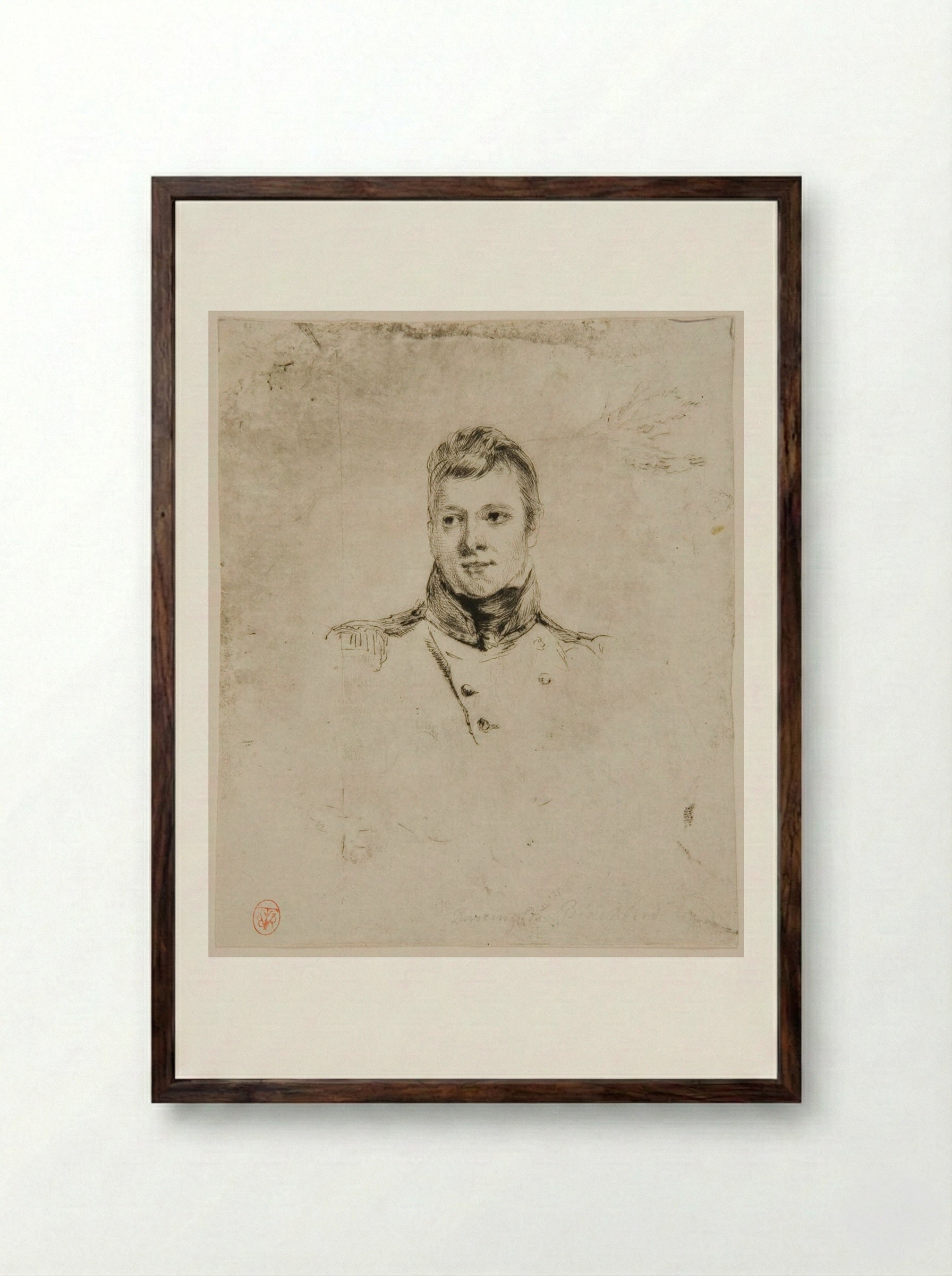 Barrington Pope Blachford - Andrew Geddes - Framed Print Dark Wood