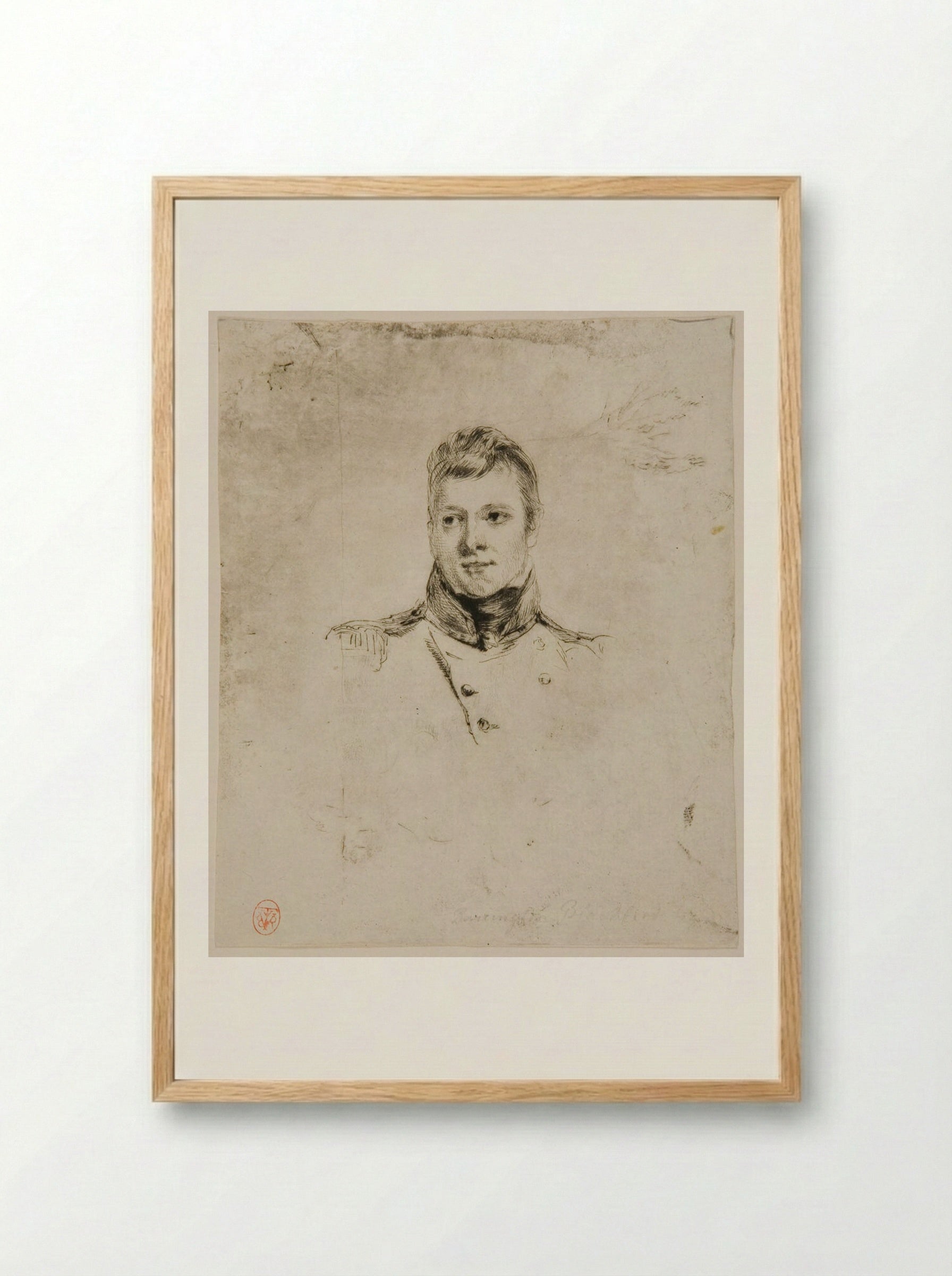 Barrington Pope Blachford - Andrew Geddes - Framed Print Wood
