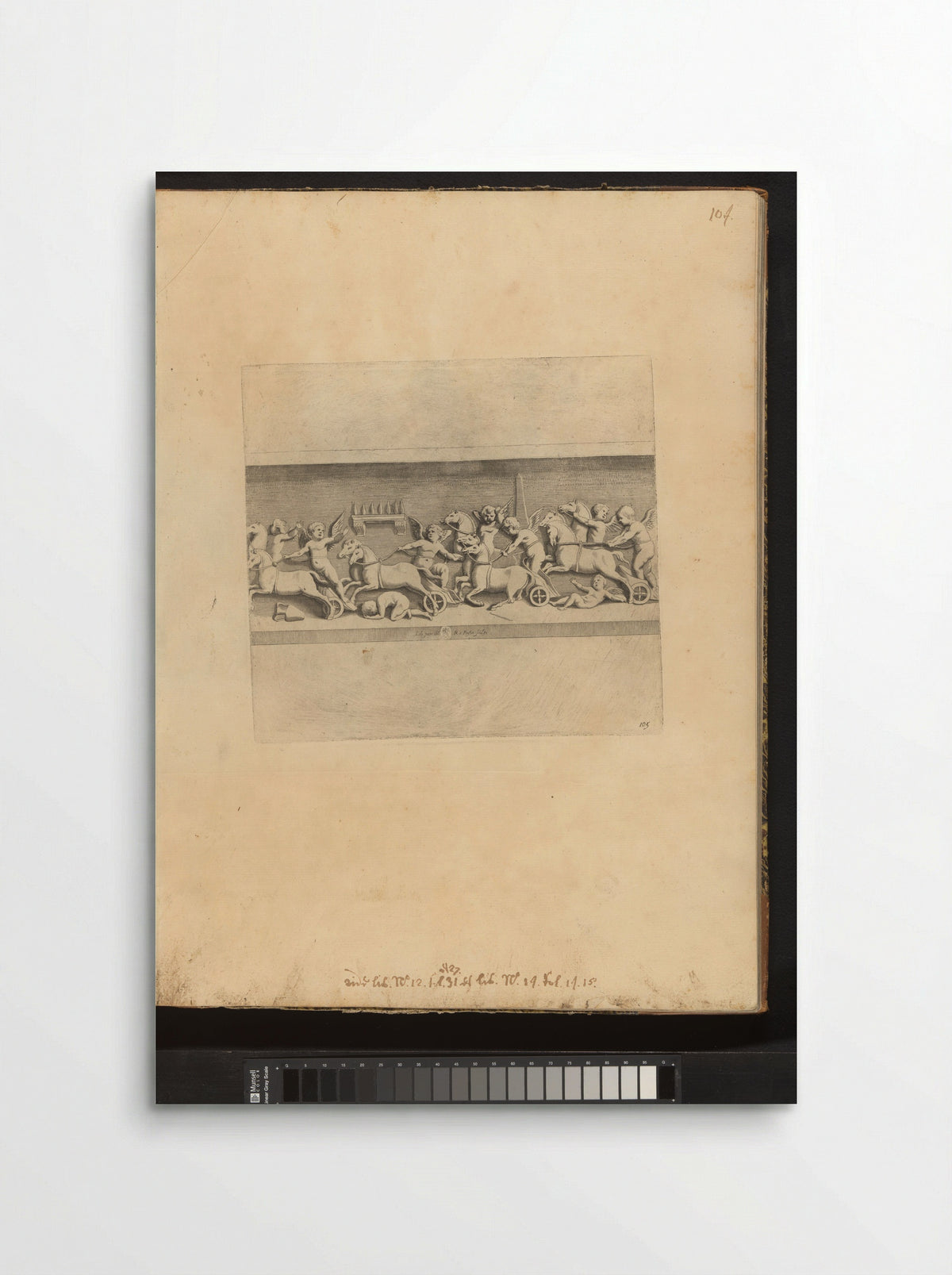 Bas-relief with Putti Charioteers - Gabriel Ladame - Poster