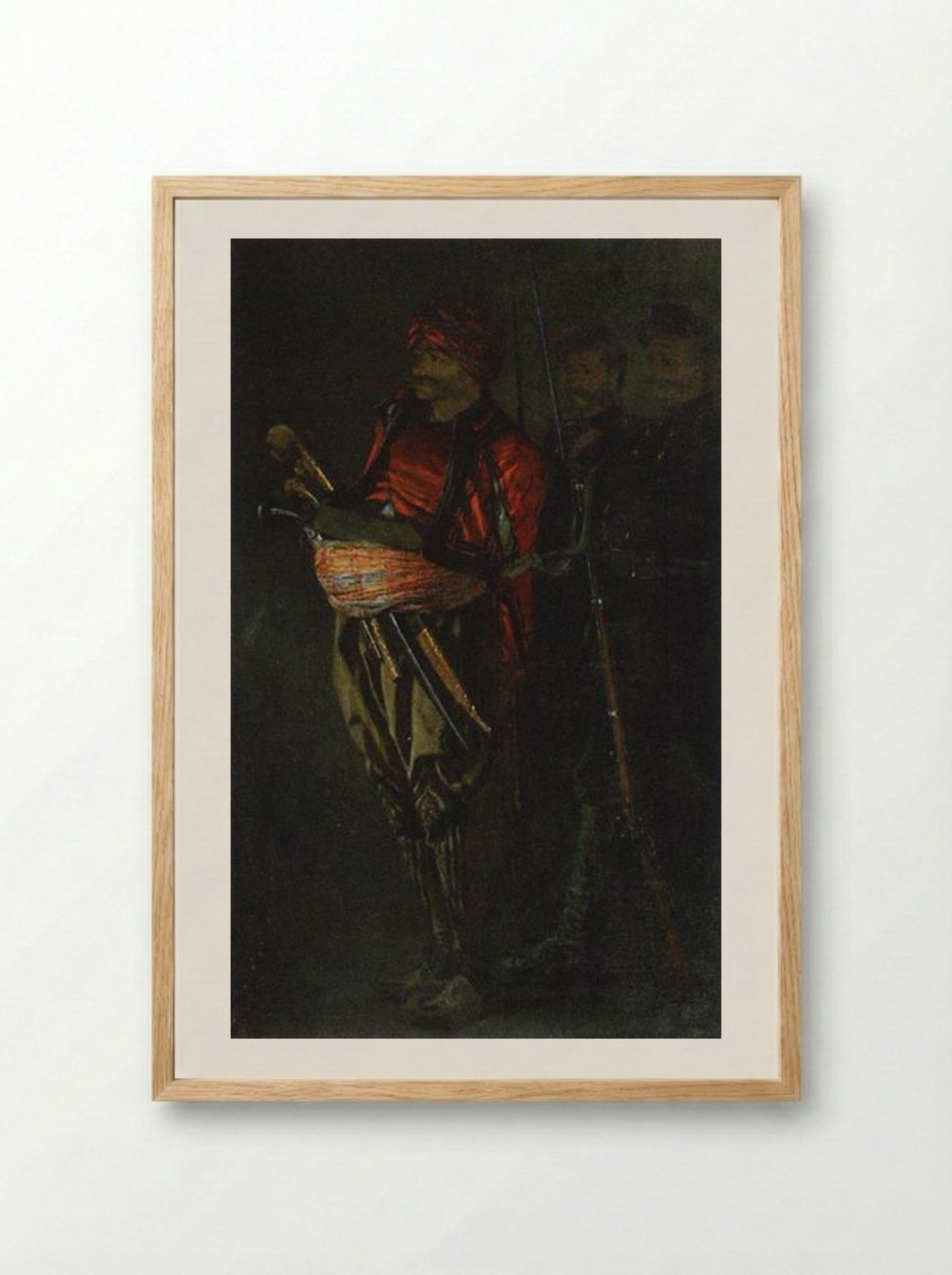 Bashi-bazouk (Albanian) - Vasily Vereshchagin - Framed Print Wood