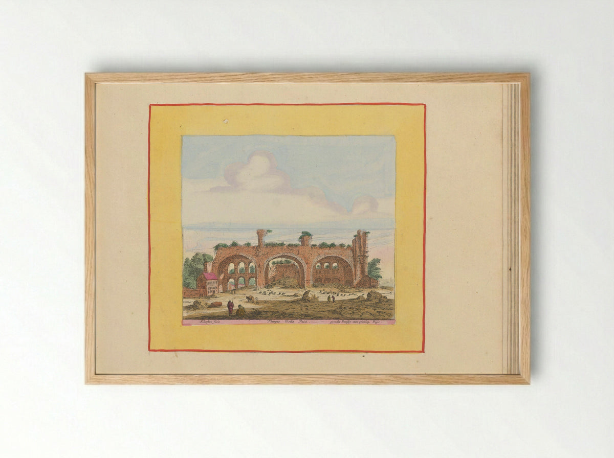 Basilica of Maxentius in Rome - Anna Beeck - Framed Print Wood