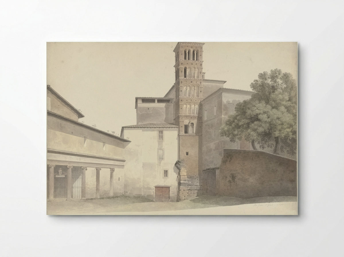 Basiliek en klooster van Santi Giovanni e Paolo in Rome - Josephus Augustus Knip - Poster