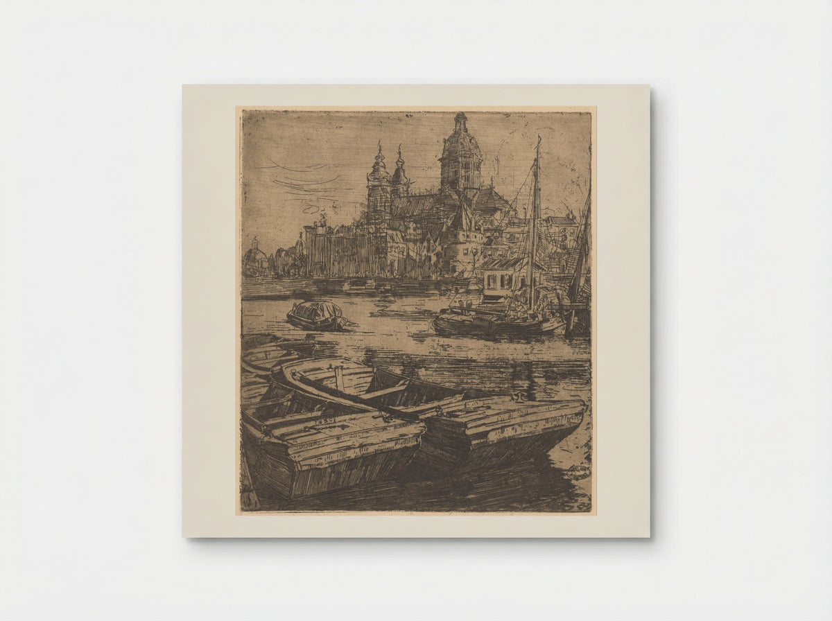 Basiliek van de Heilige Nicolaas in Amsterdam - Pieter Dupont - Poster