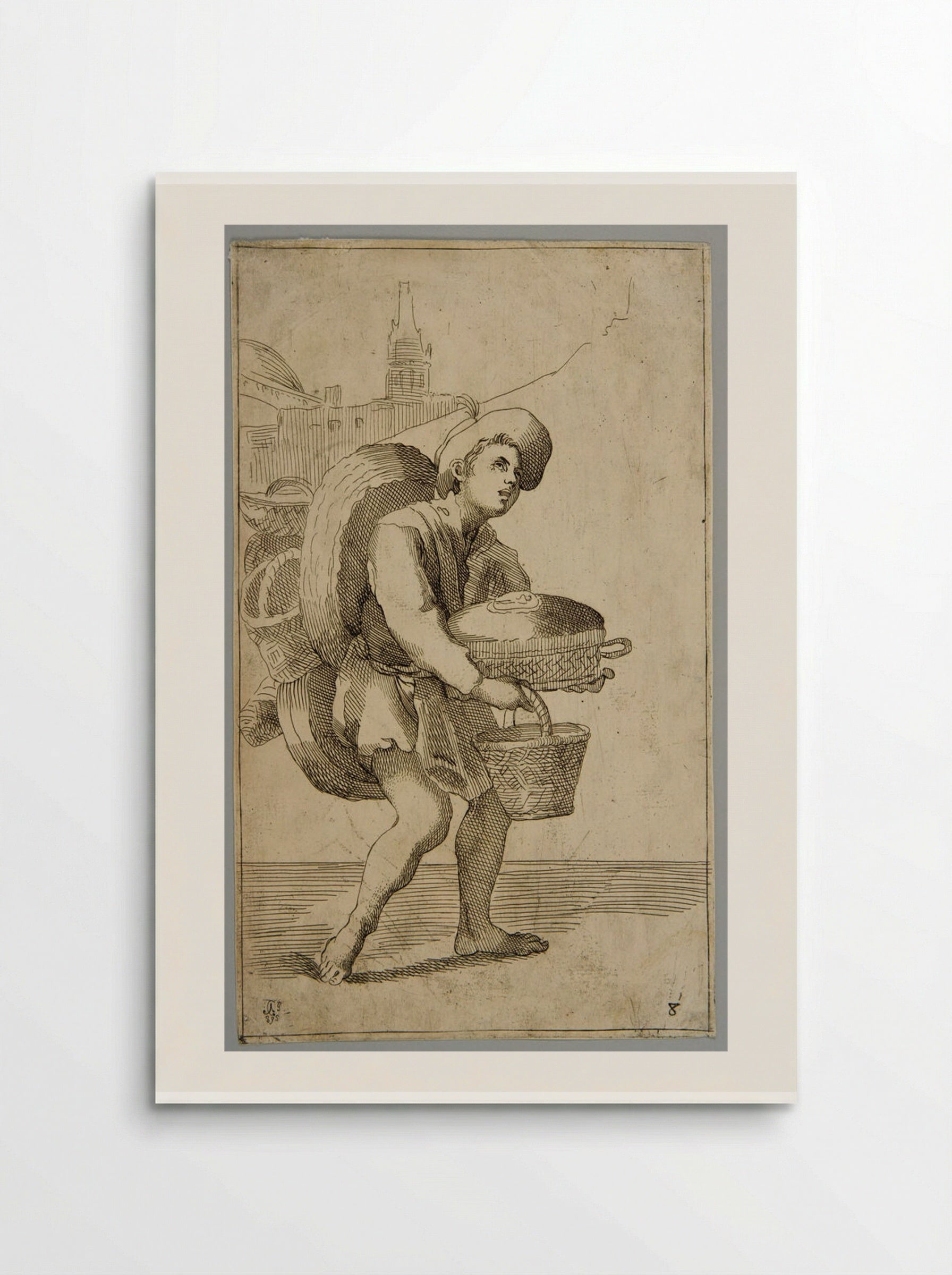 Basket-maker!, plate 8 - Simon Guillain - Poster