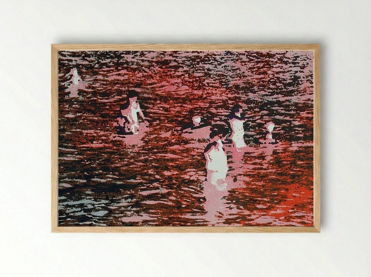 Bathers (A) - Richard Hamilton - Framed Print Wood