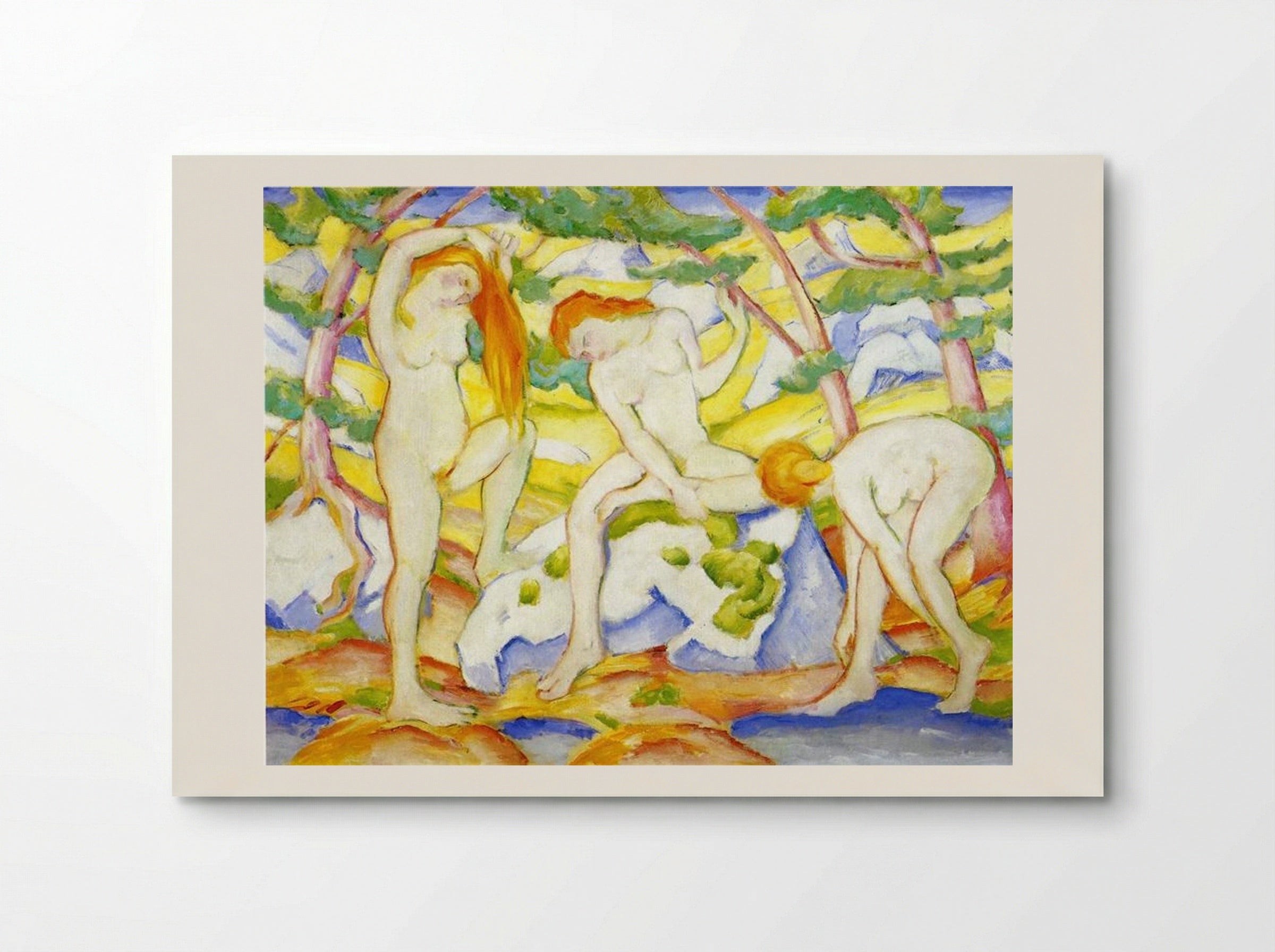 Bathing Girls - Franz Marc - Poster