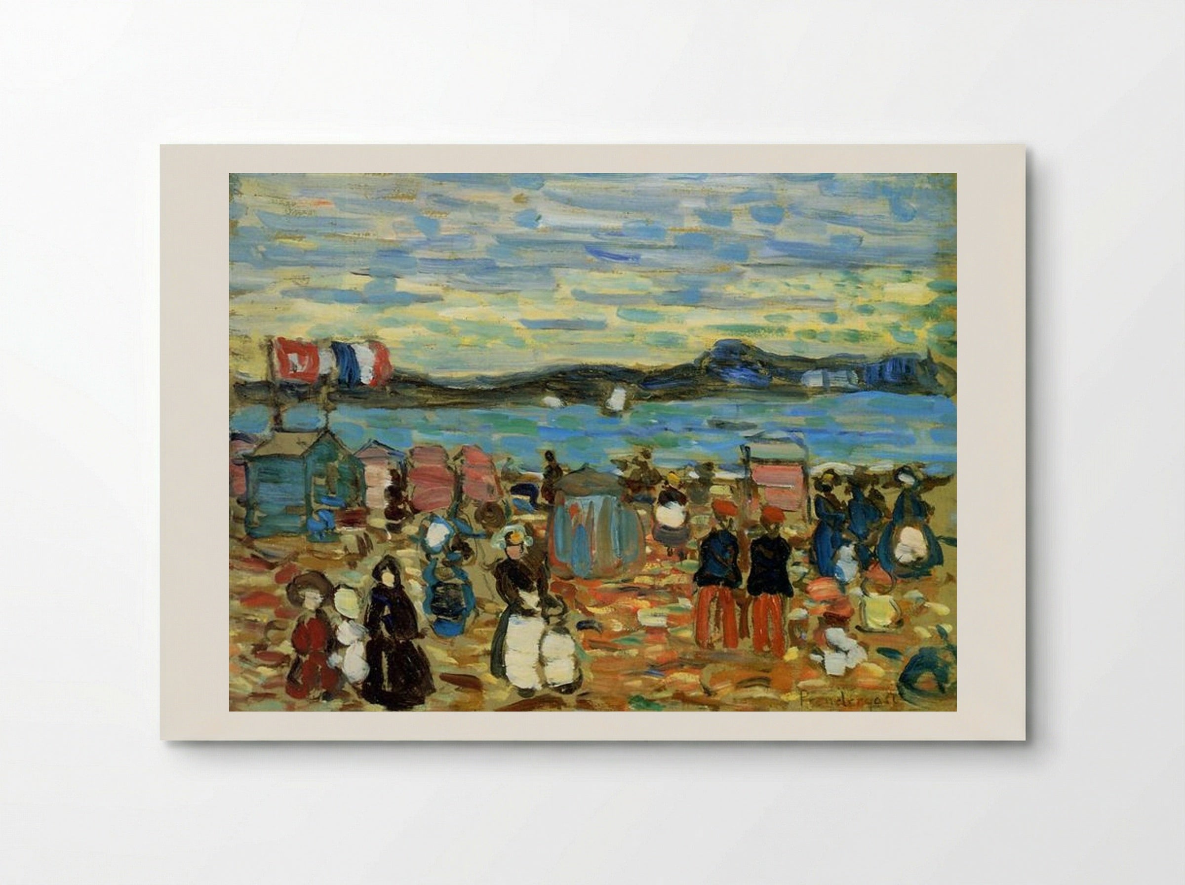 Bathing Tents, St. Malo - Maurice Prendergast - Poster