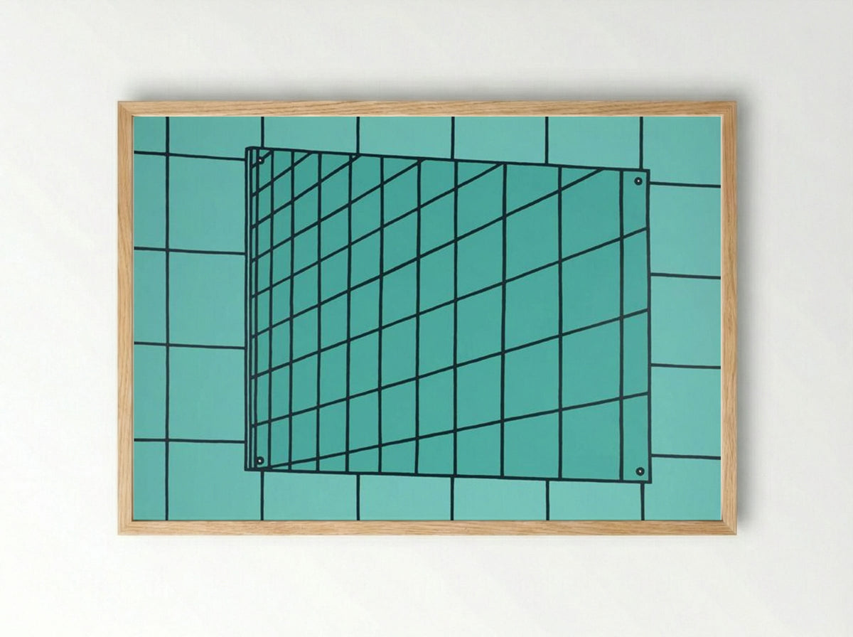 Bathroom Mirror - Patrick Caulfield - Framed Print Wood