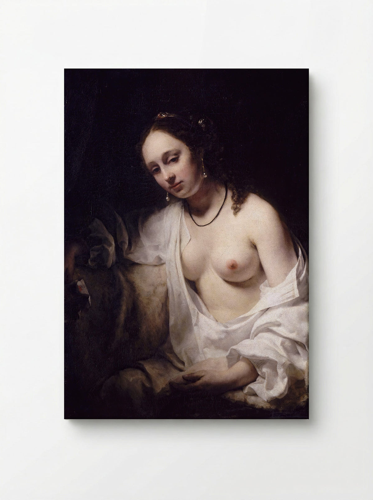 Bathsheba with King David's Letter - Willem Drost - Canvas