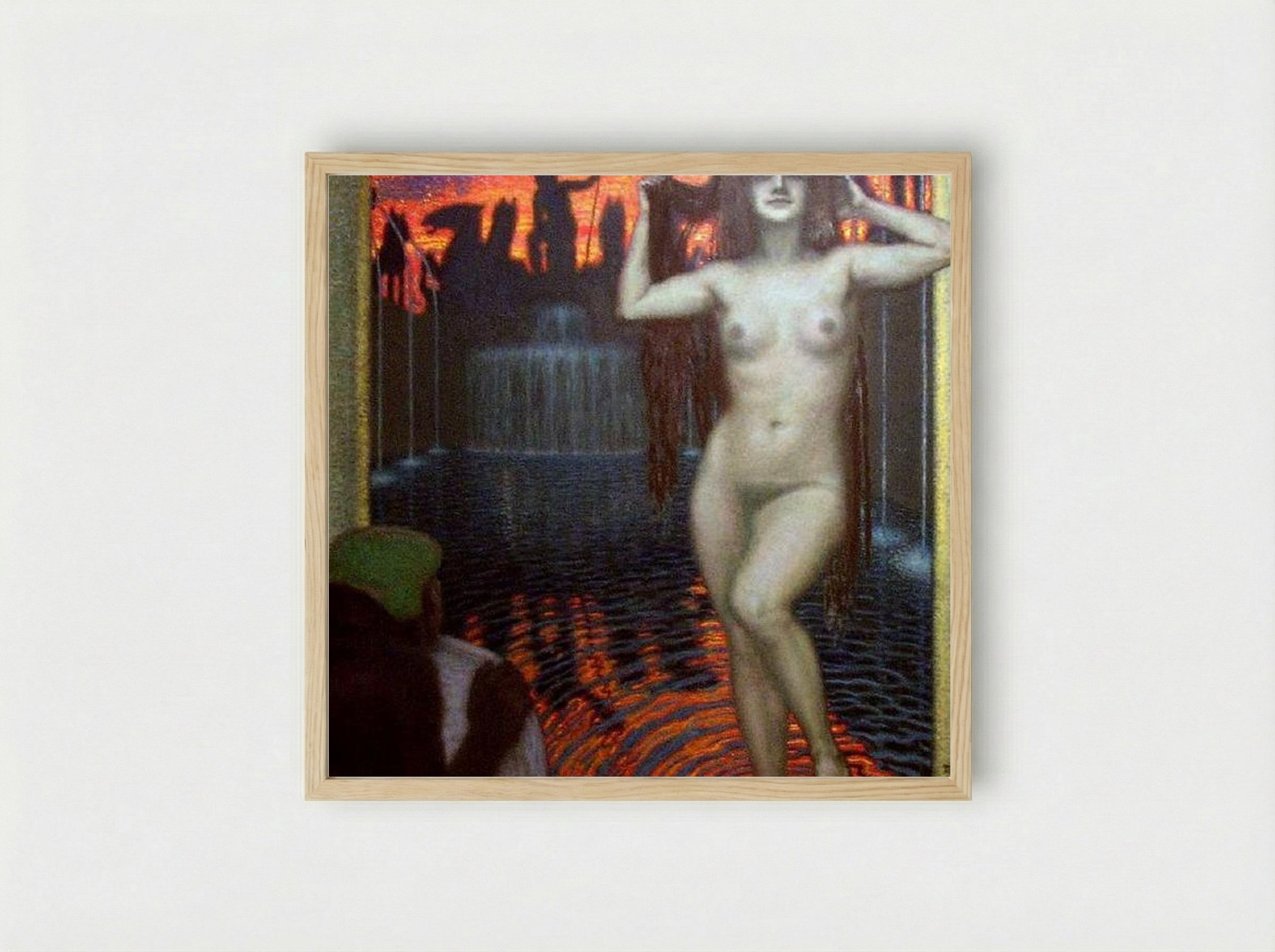 Bathsheba - Franz von Stuck - Framed Print Wood