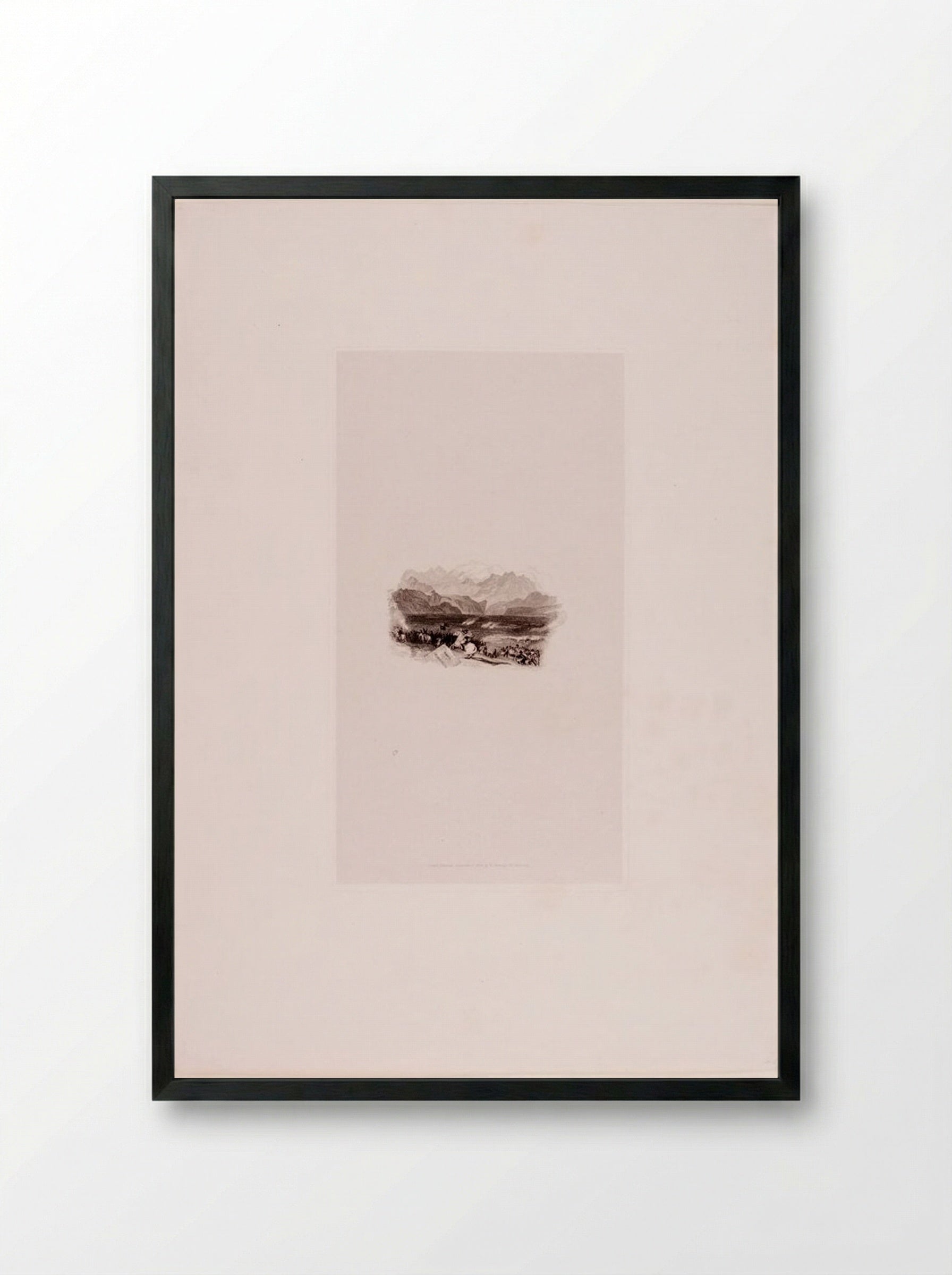 Battle of Marengo - Edward Goodall - Framed Print Black