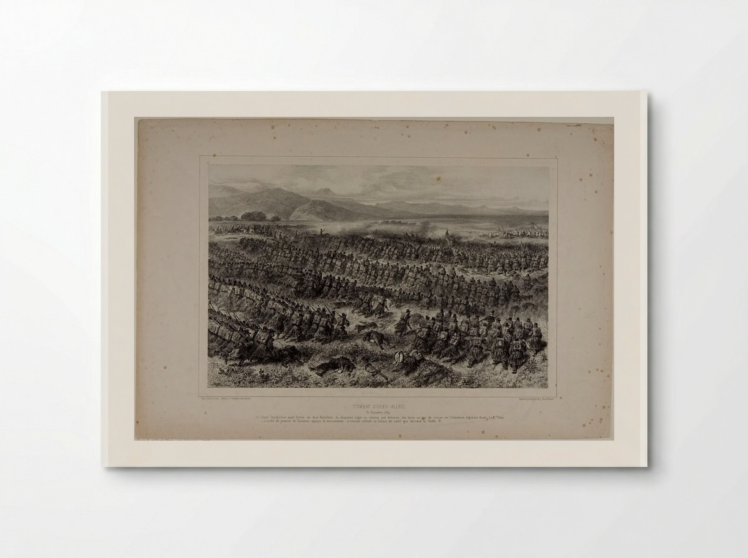 Battle of Oued-Alleg, December 31, 1839 - Denis-Auguste-Marie Raffet - Poster