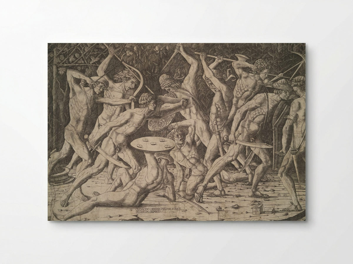 Battle of the Nudes - Antonio Pollaiuolo - Poster