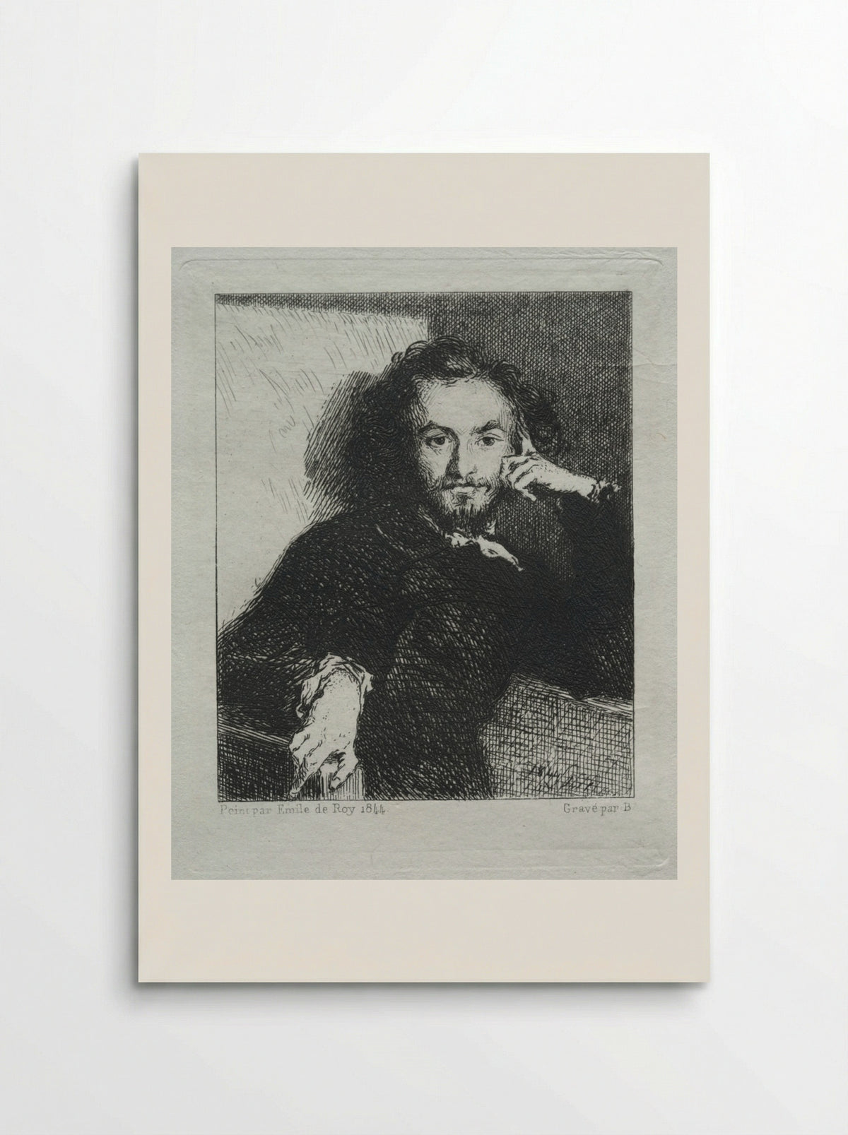 Baudelaire, after Emil de Roy - Félix Bracquemond - Poster