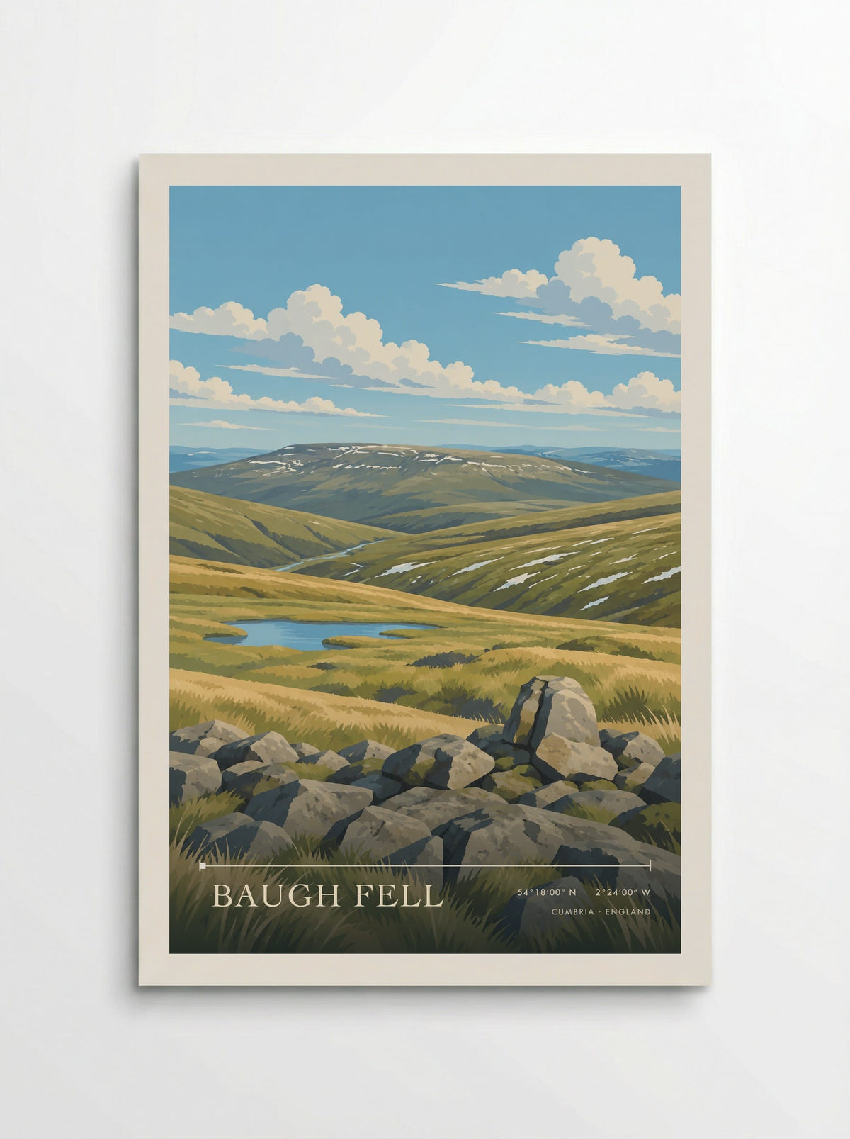 Baugh Fell, Cumbria | Travel Poster - Poster