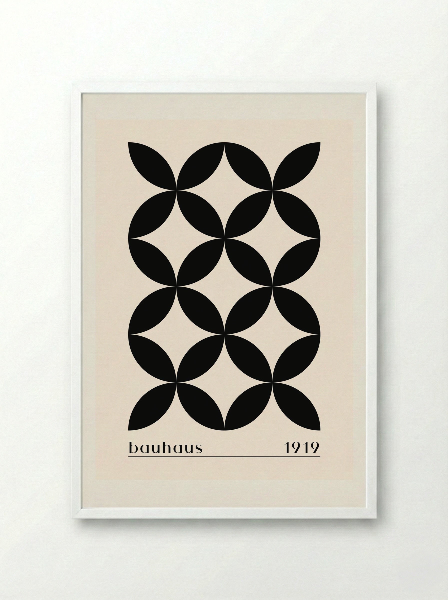 Bauhaus Petal Formation 1919 - Framed Print White