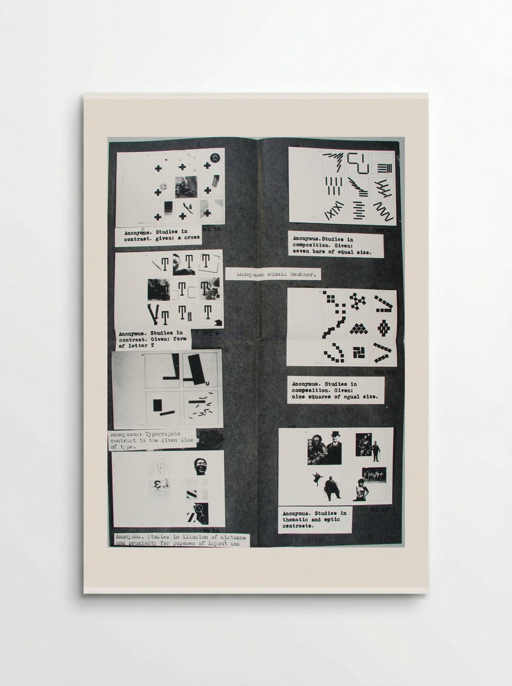 Bauhaus Preliminary Course Exercises - Various Artists - Poster
