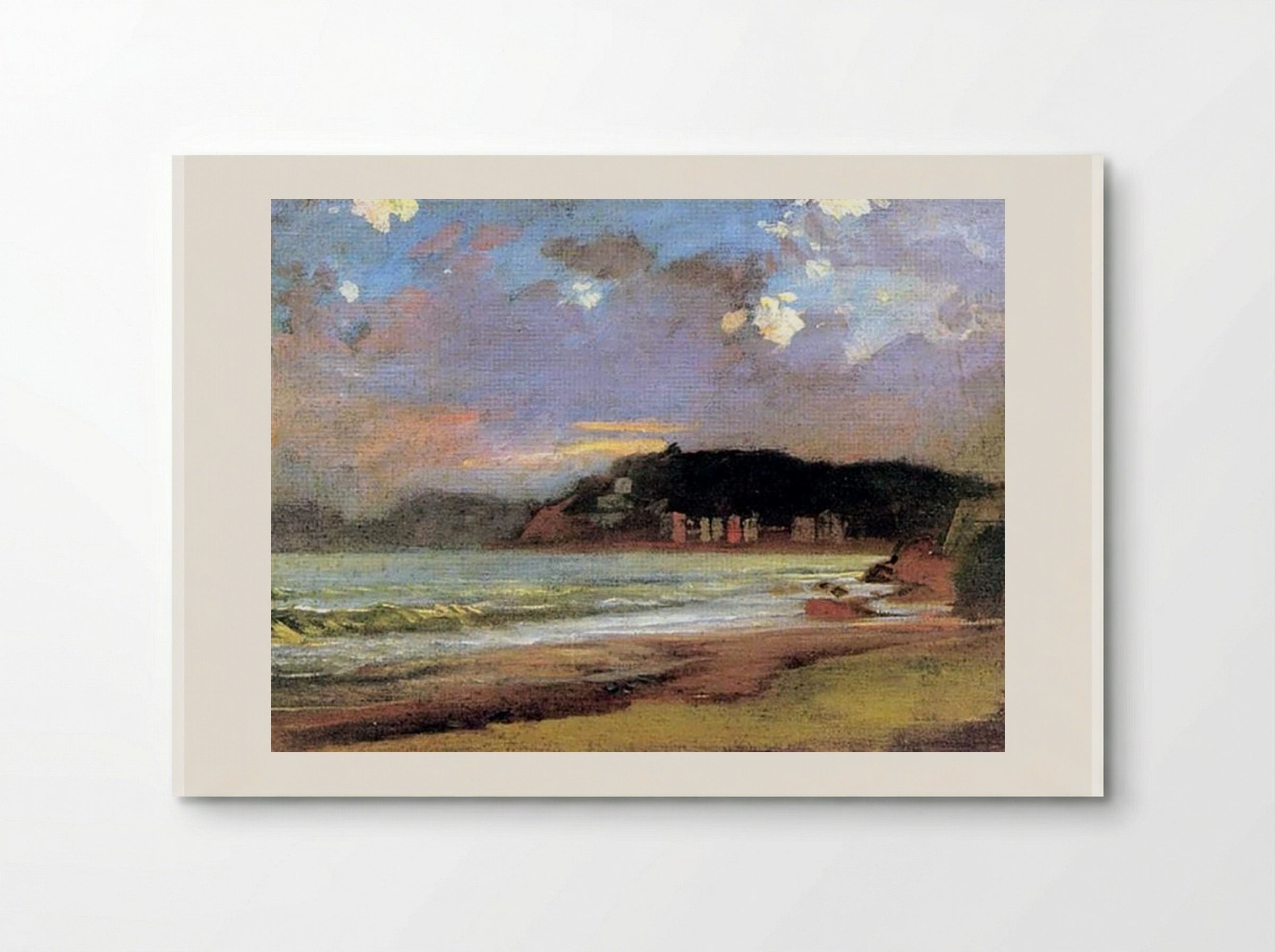Bay in Livorno, Sunset - Nikolai Ge - Poster