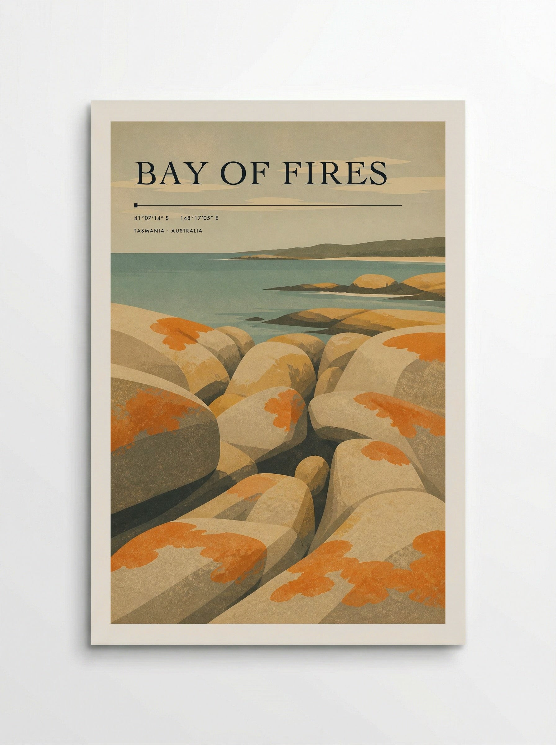Bay of Fires Travel Poster Artwork - Poster