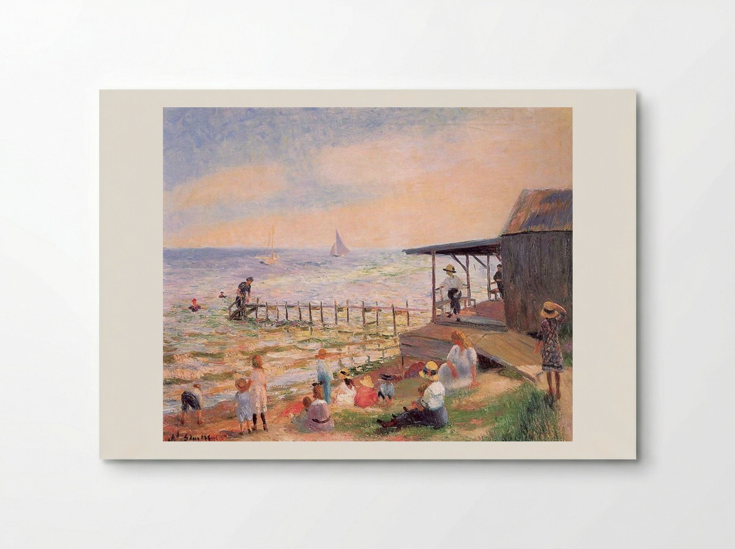 Beach Side - William James Glackens - Poster