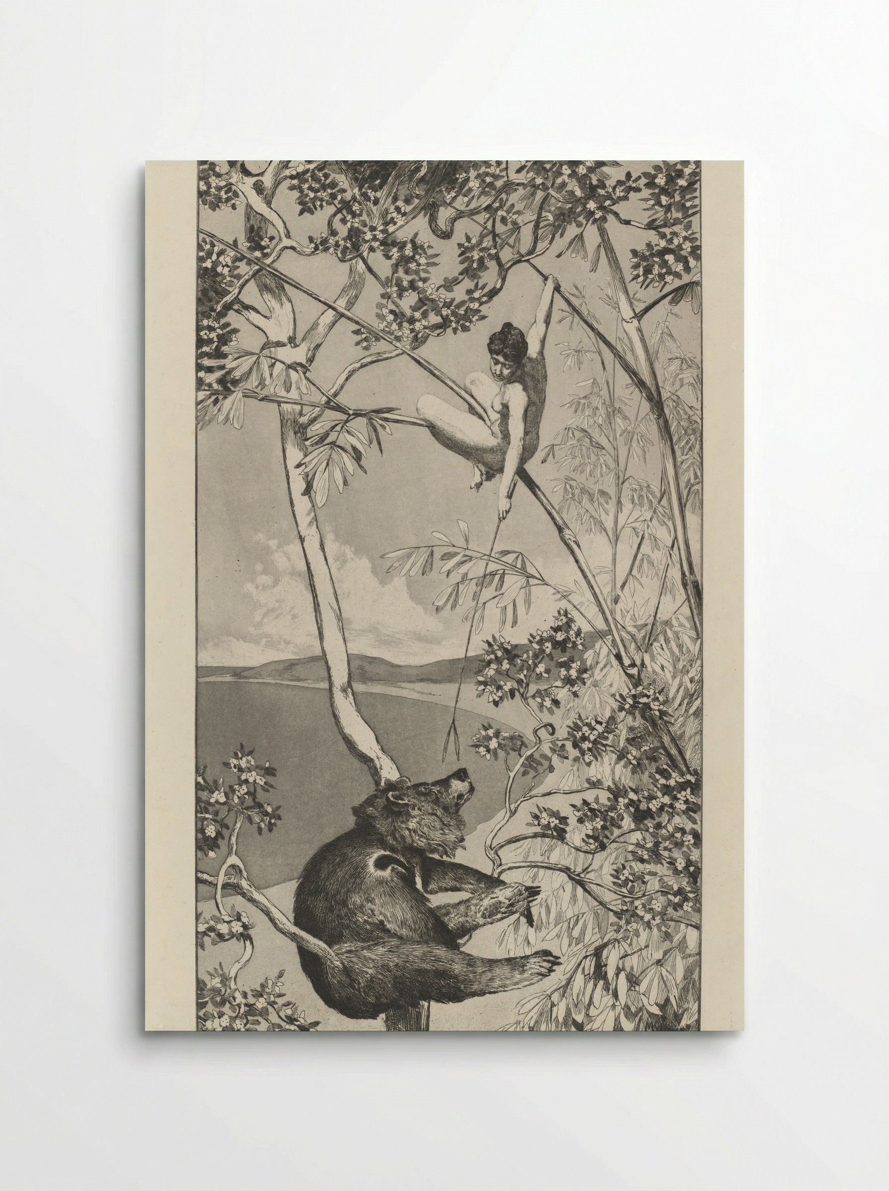 Bear and Elf - Max Klinger - Poster