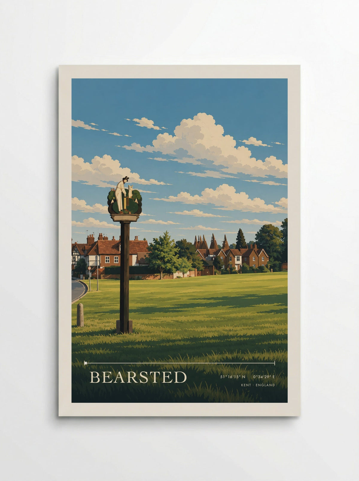 Bearsted, Kent | Travel Poster - Poster