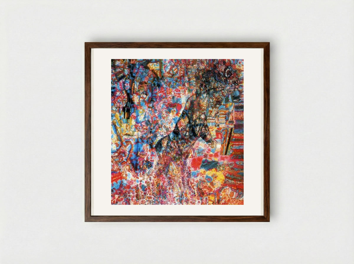 Beast (Wolf Cub) - Pavel Filonov - Framed Print Dark Wood
