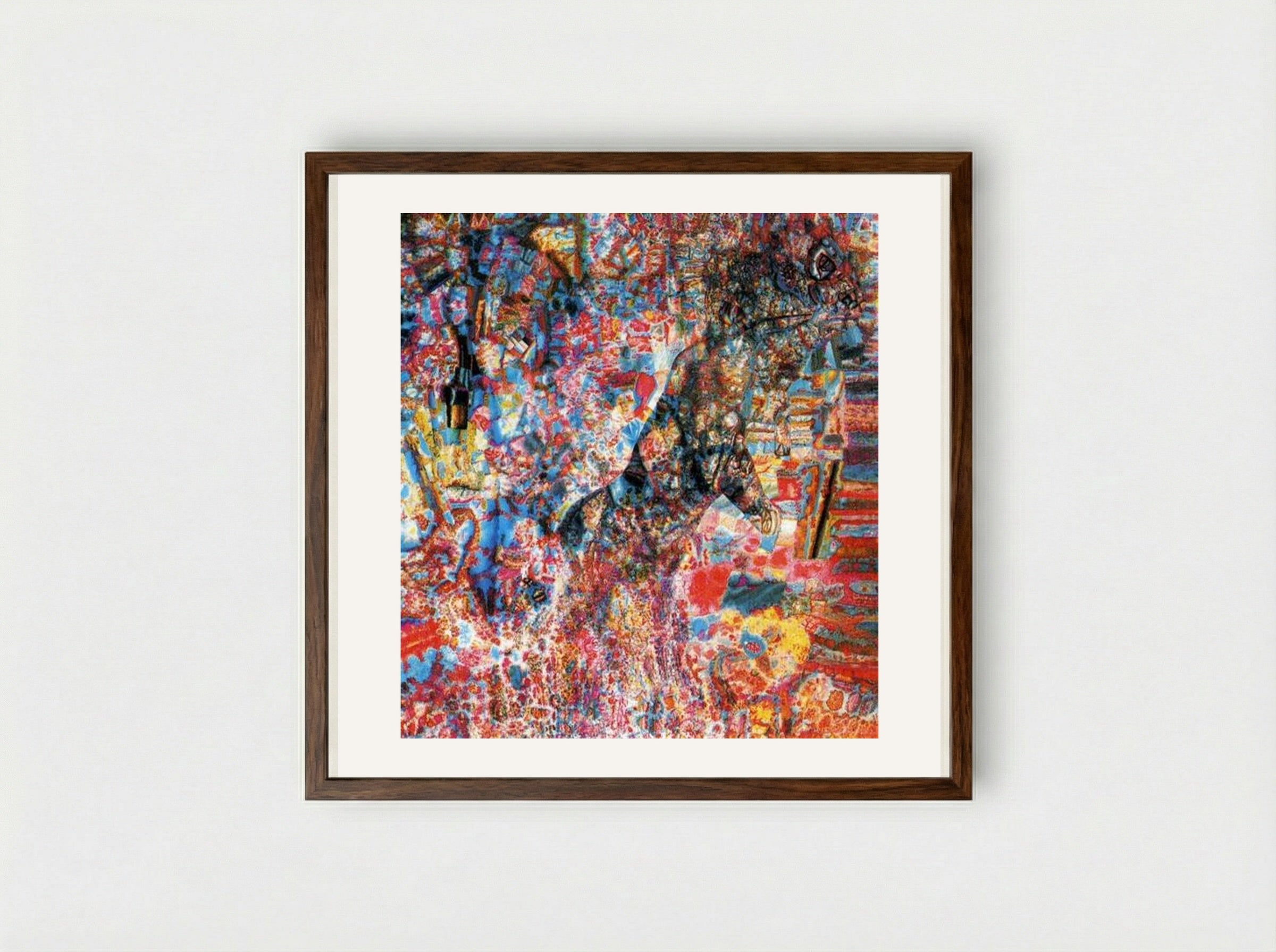 Beast (Wolf Cub) - Pavel Filonov - Framed Print Dark Wood
