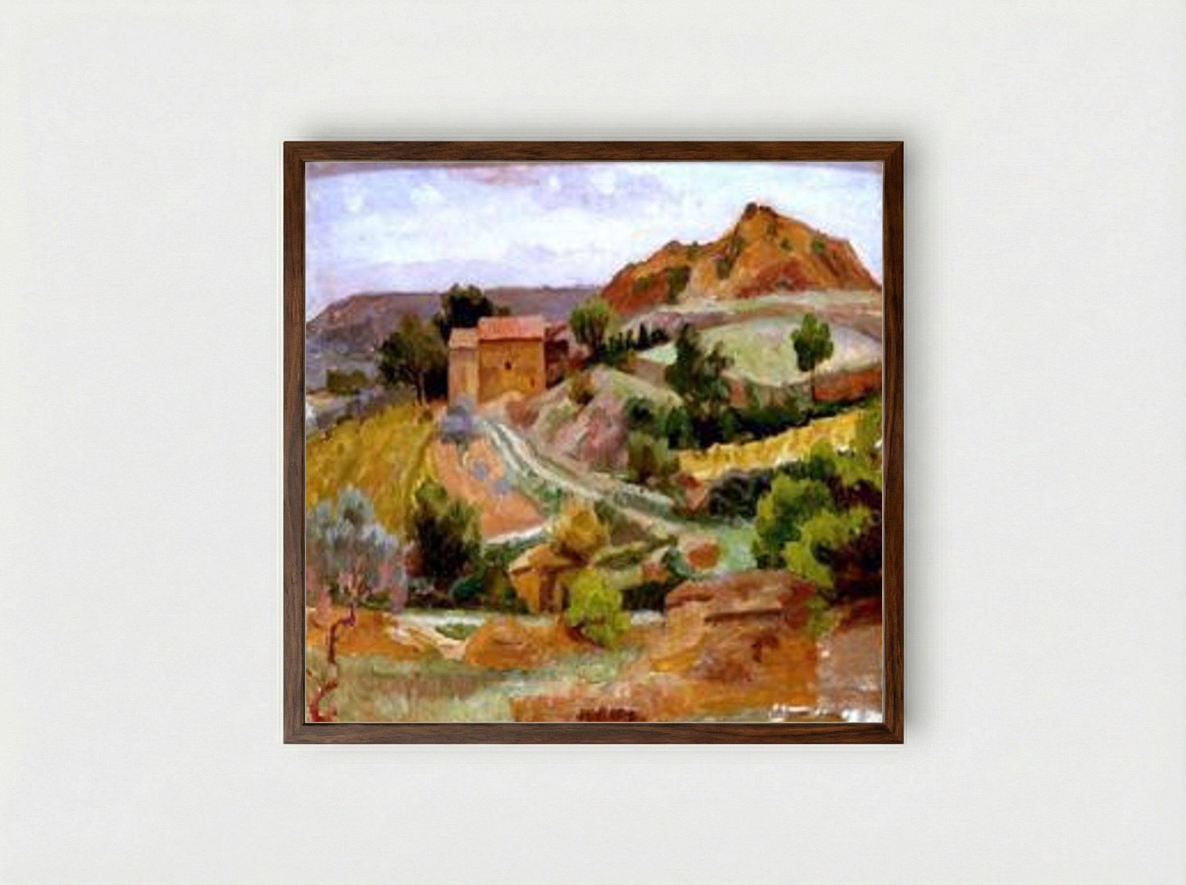 Beaumes - Roger Fry - Framed Print Dark Wood