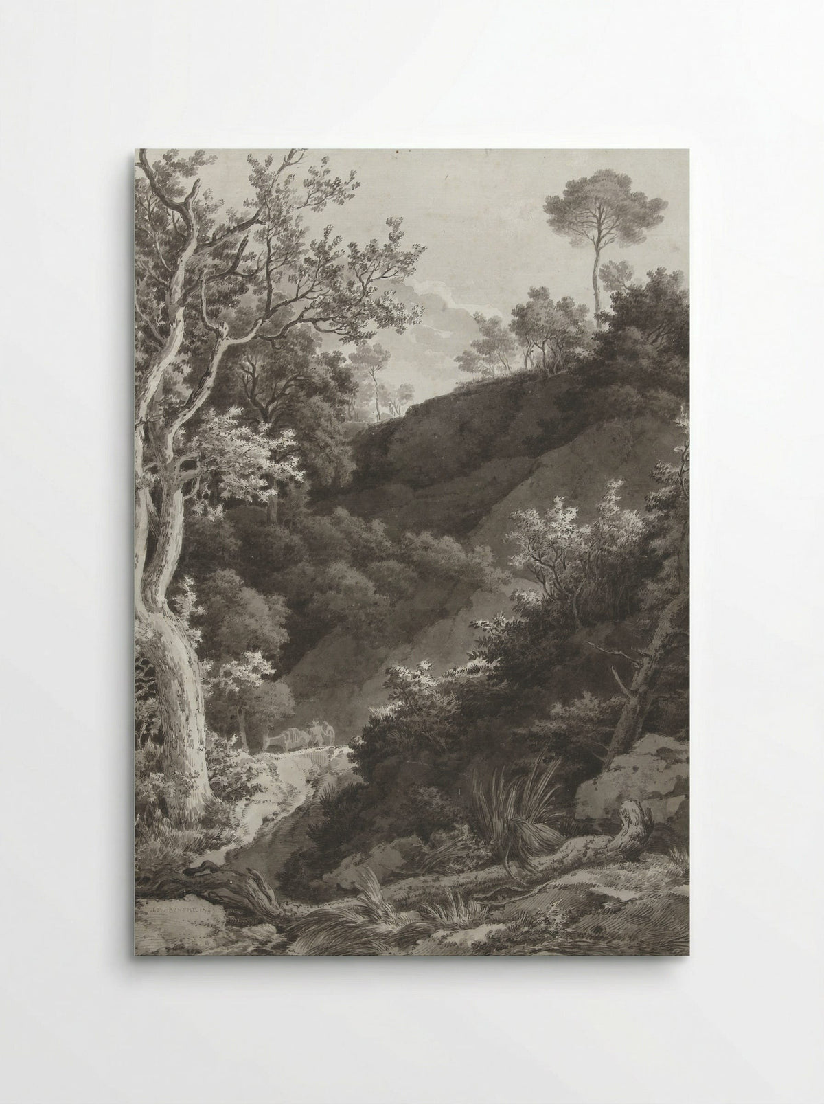 Beboste berghelling (Wooded Hillside) - Jacob Philipp Hackert - Poster