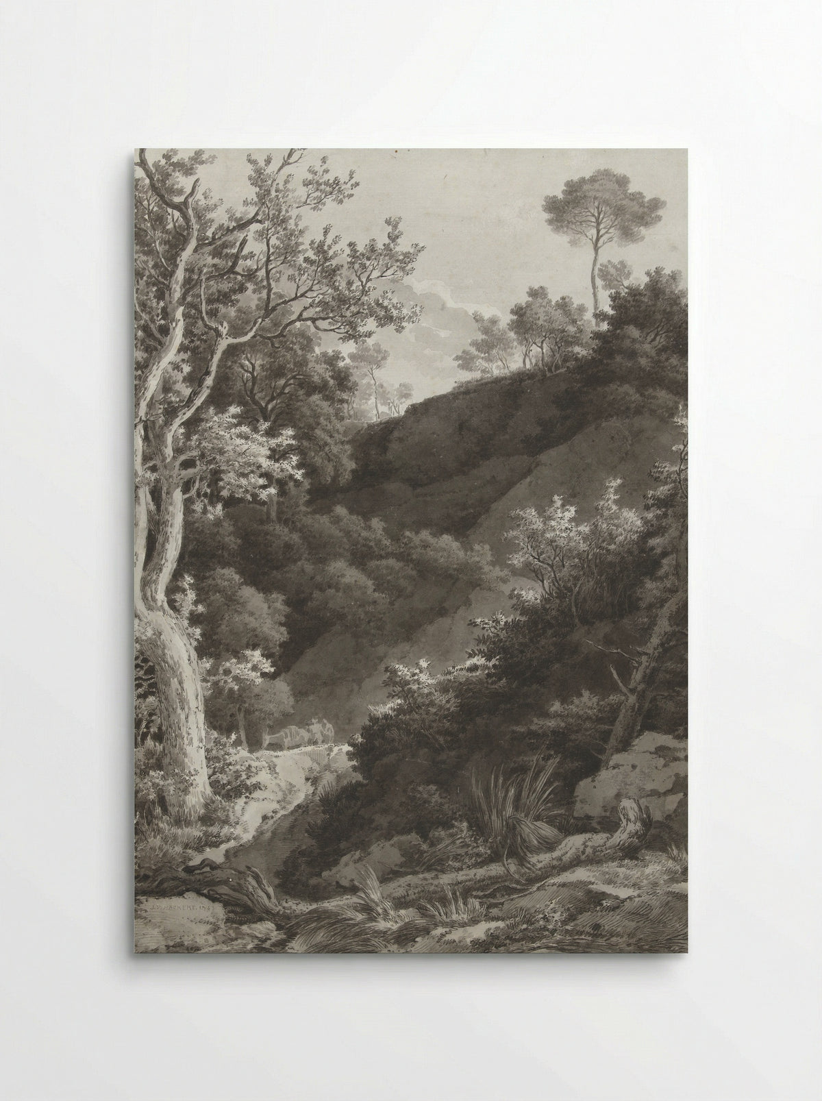 Beboste berghelling (Wooded Hillside) - Jacob Philipp Hackert - Poster