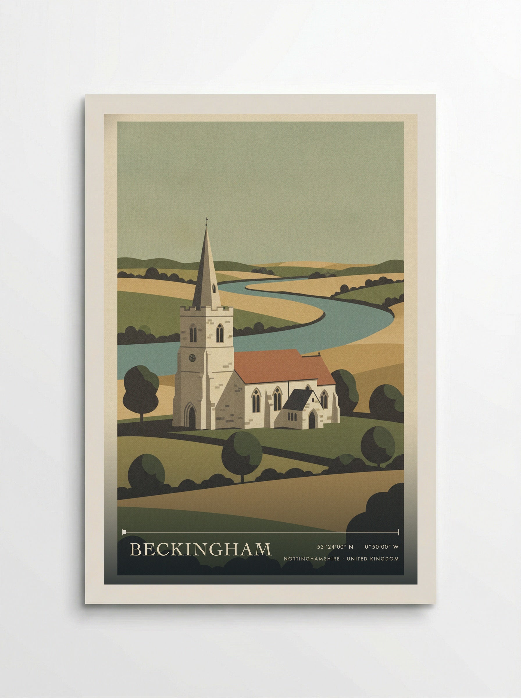 Beckingham Nottinghamshire United Kingdom Travel Poster - Poster