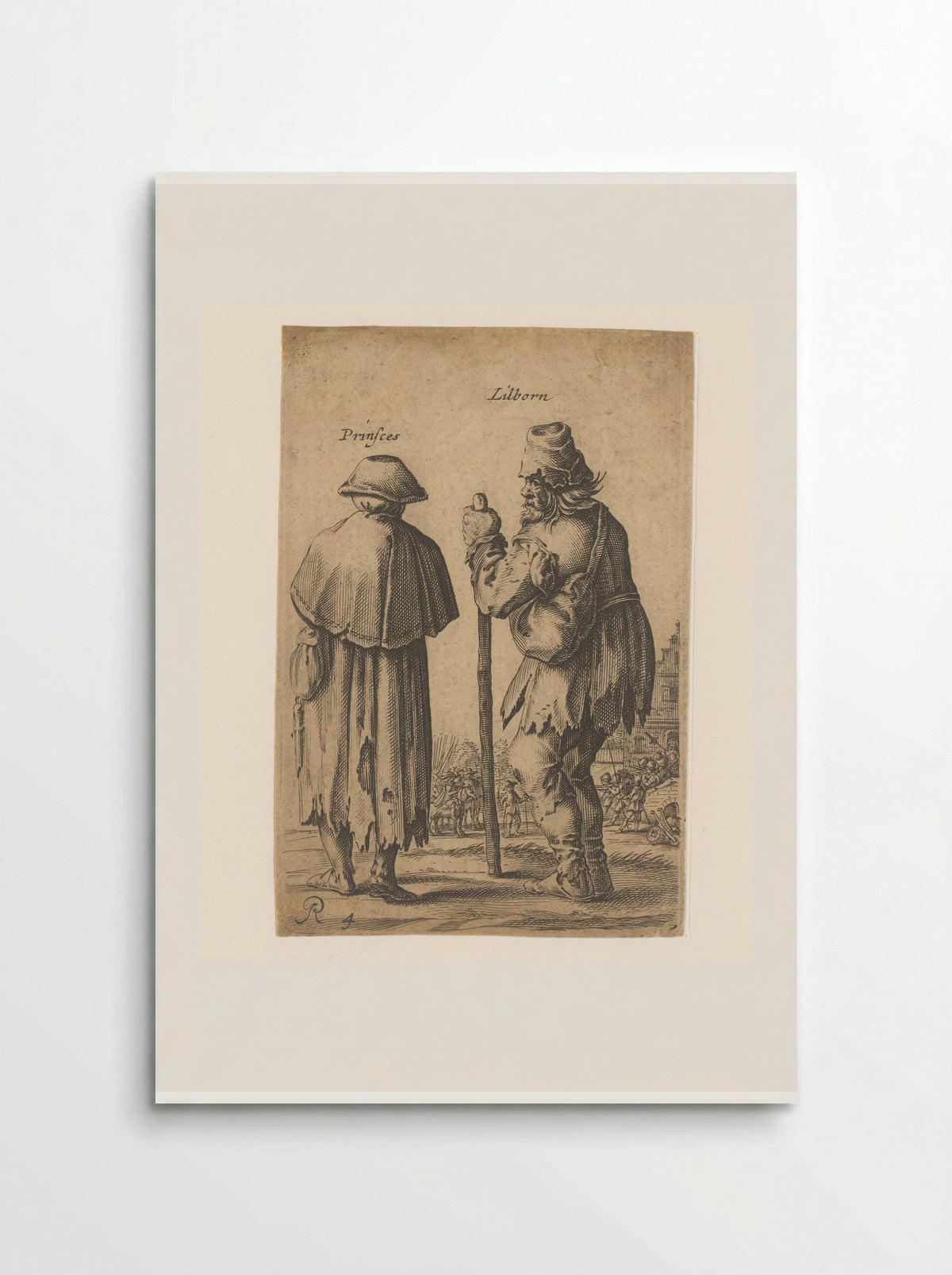 Bedelaar en bedelares - Salomon Savery - Poster