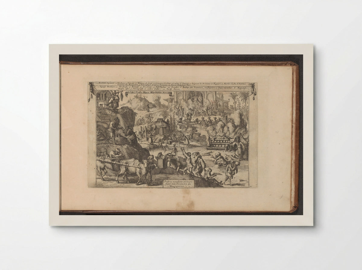 Bedelaars in Oost- en West-Indië - Romeyn de Hooghe - Poster
