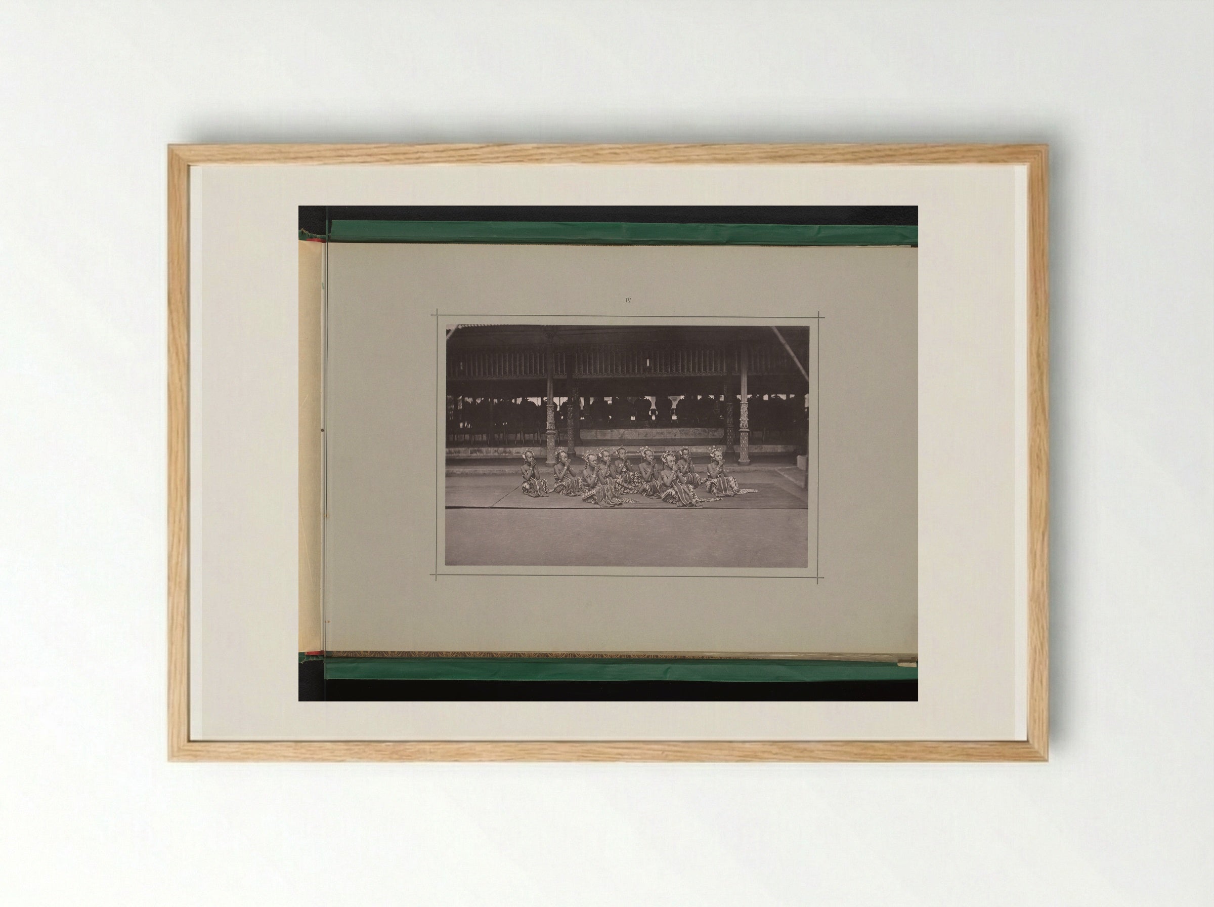 Bedhaya Dancers in the Kraton Ngayogyakarta Hadiningrat - Kassian Céphas - Framed Print Wood