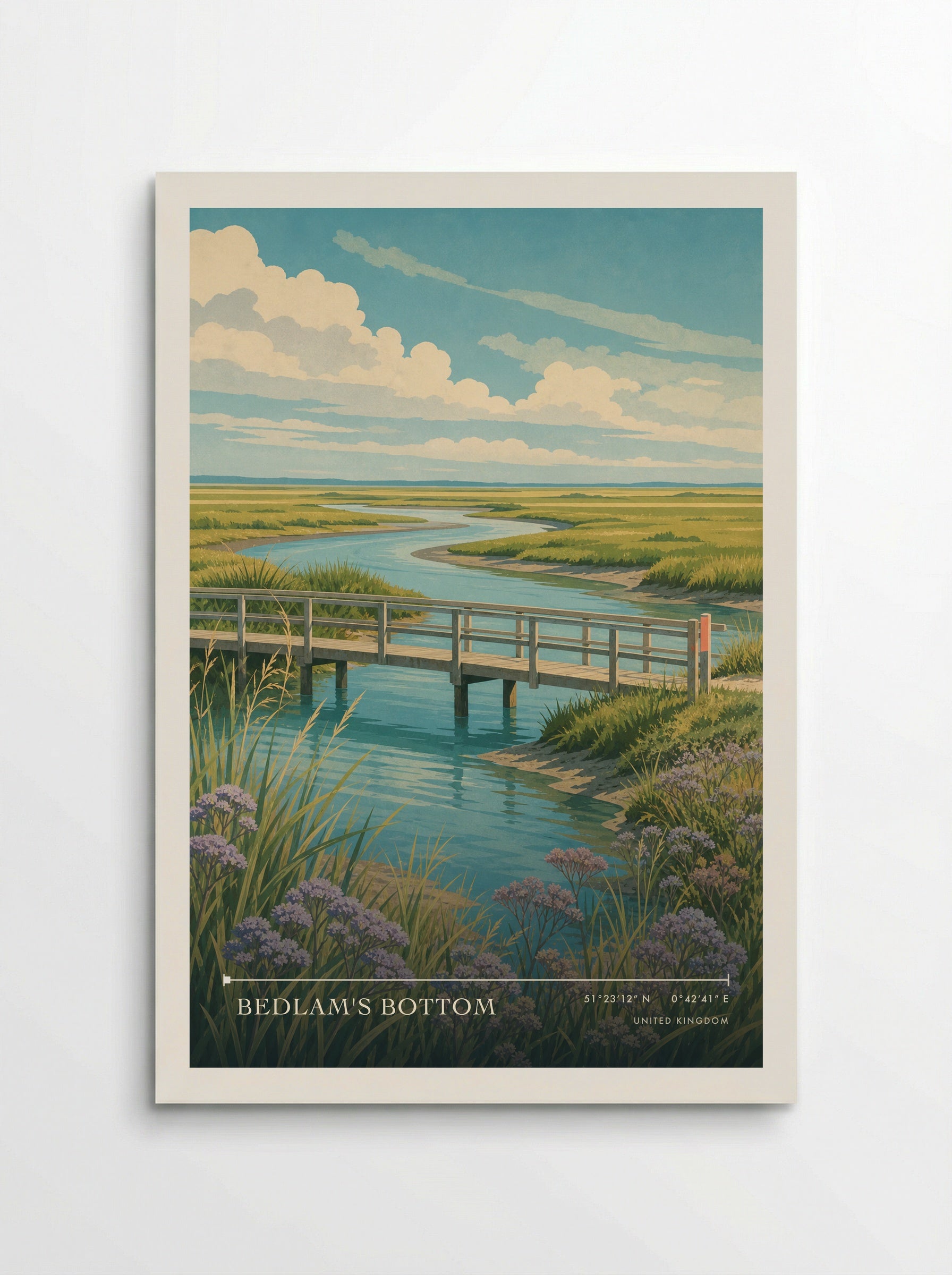 Bedlam's Bottom United Kingdom Travel Poster - Poster