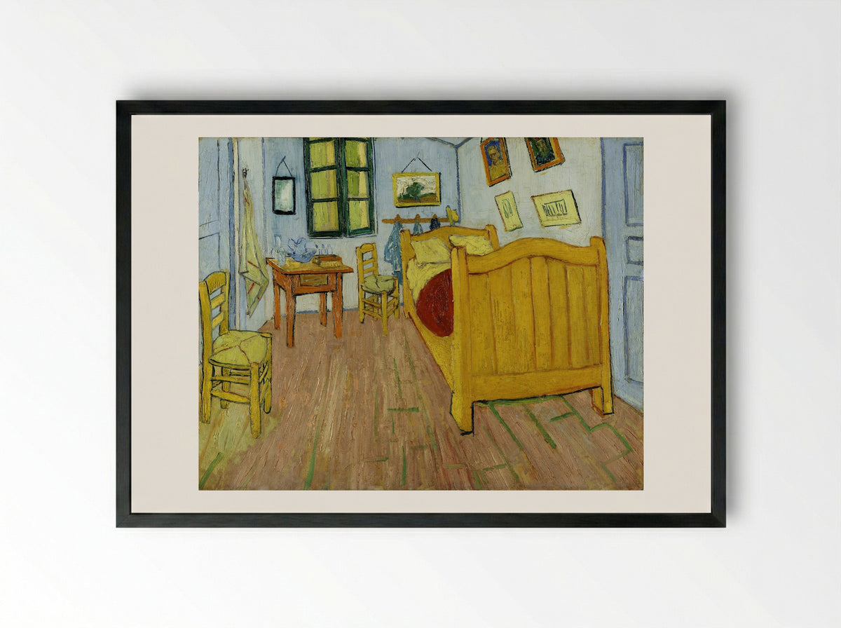 Bedroom in Arles - Vincent van Gogh - Framed Print Black