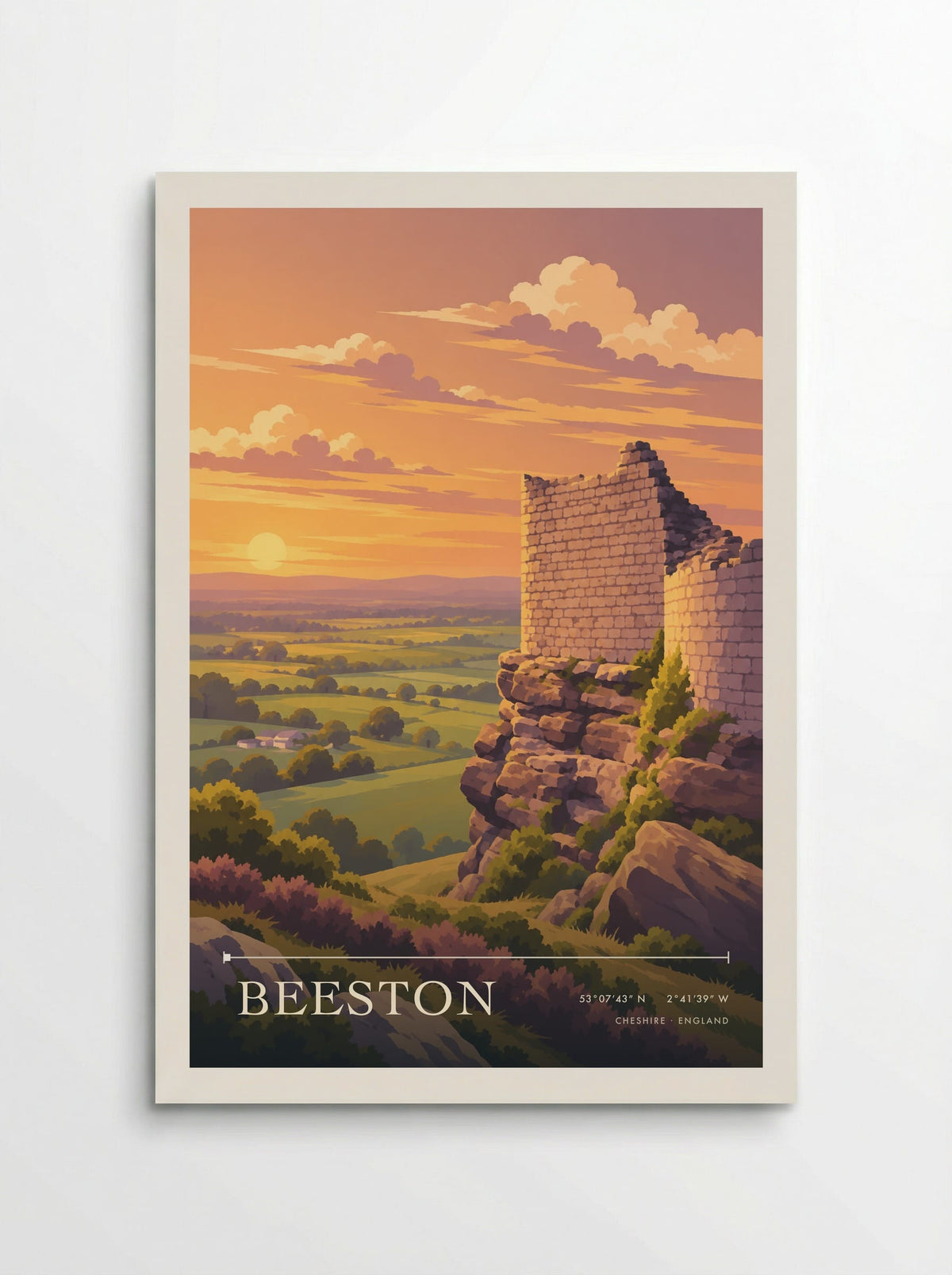 Beeston, Cheshire | Travel Poster - Poster