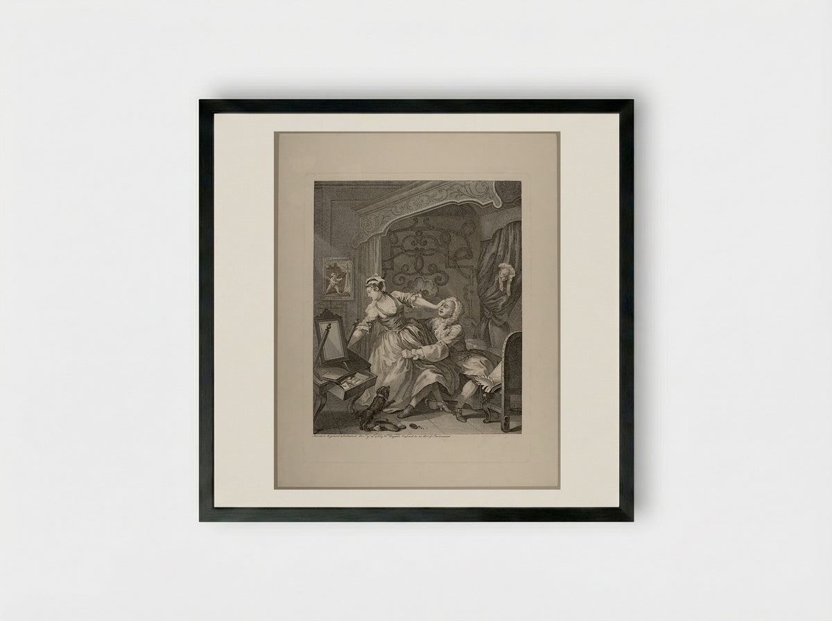 Before - William Hogarth - Framed Print Black