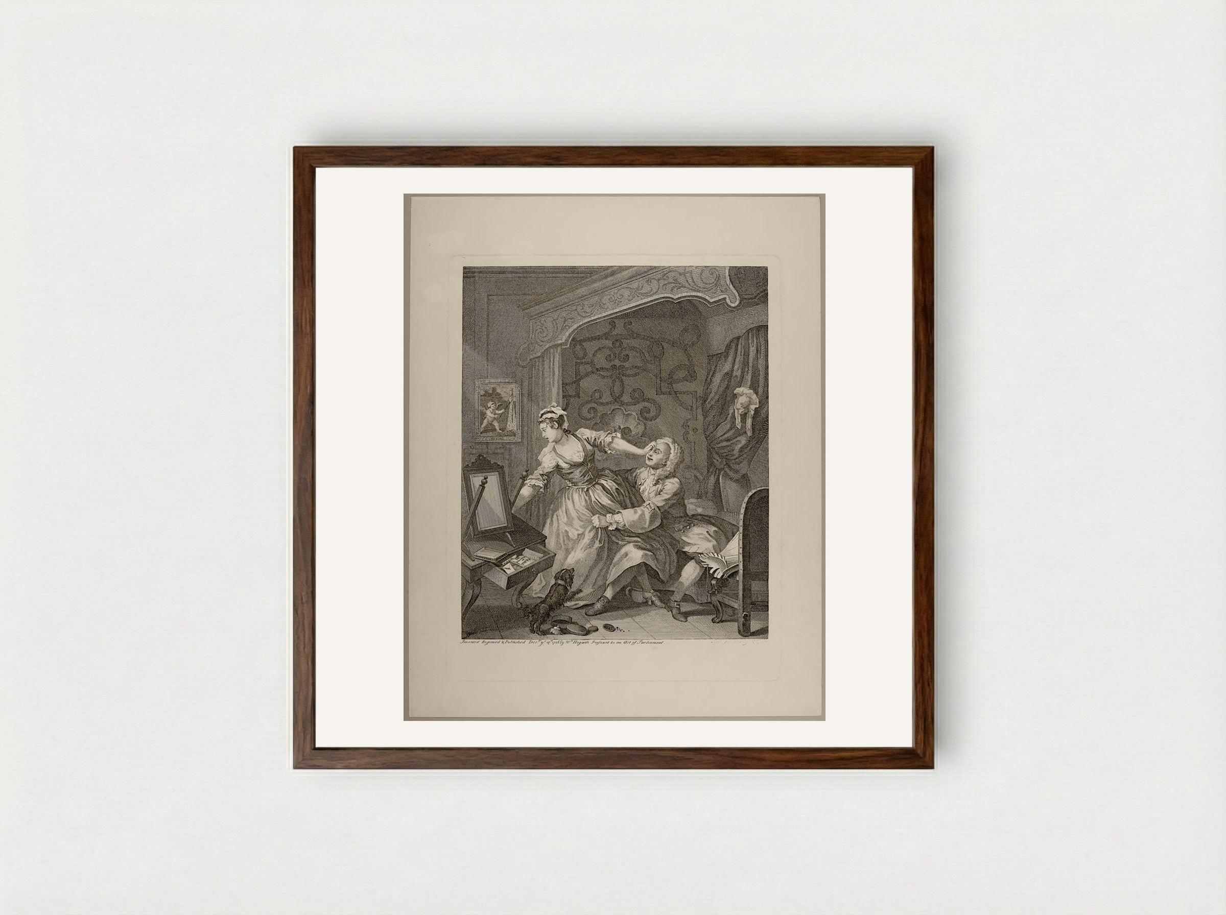 Before - William Hogarth - Framed Print Dark Wood