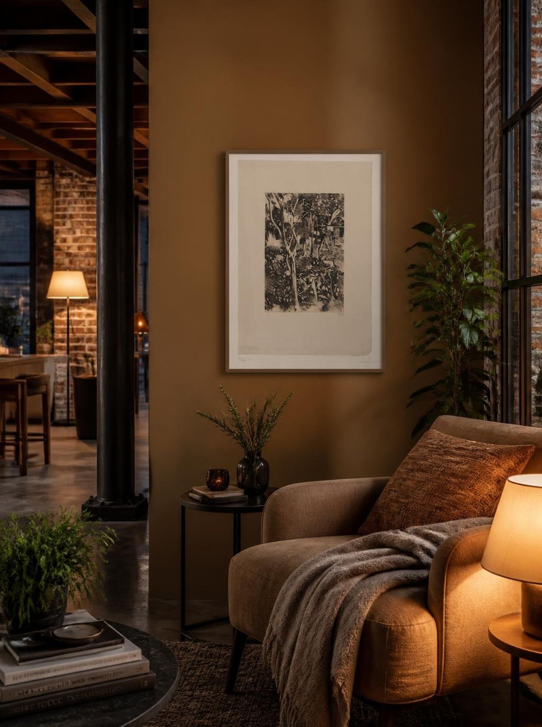 Begroeiing in de tuin van Hotel Bellevue in Buitenzorg - Willem Witsen - Lifestyle