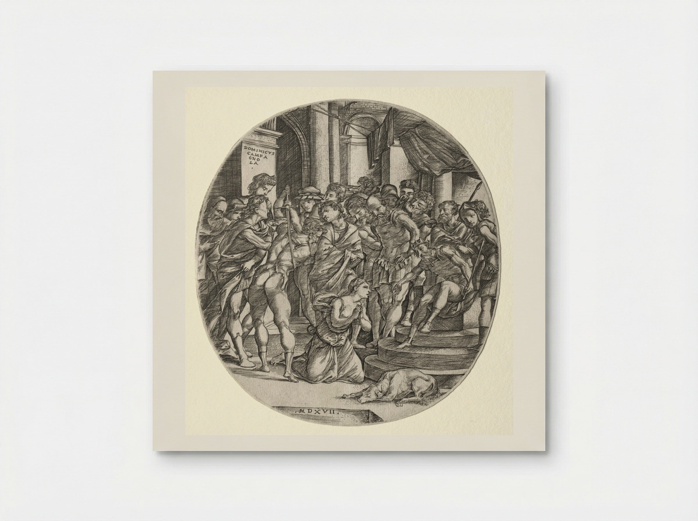 Beheading of Saint Catherine - Domenico Campagnola - Poster