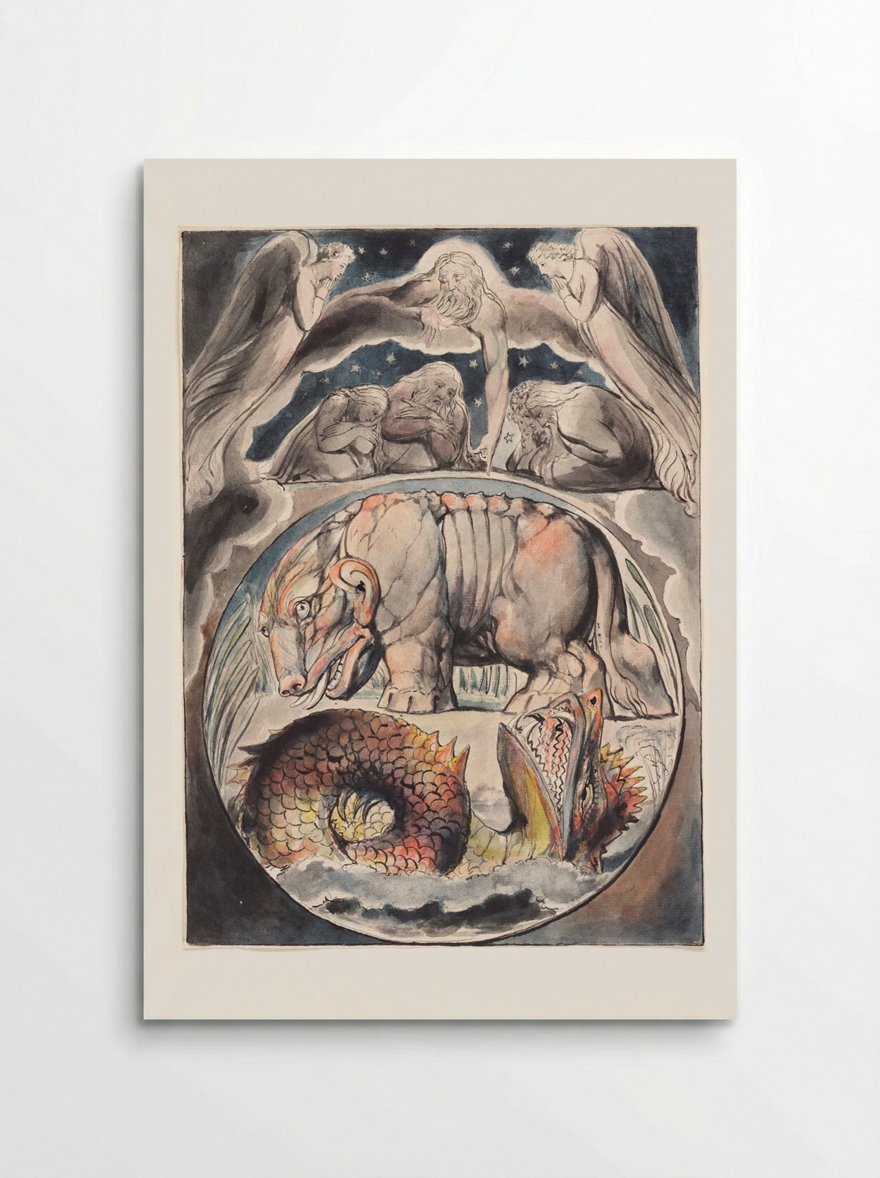 Behold Now Behemoth, Which I Made With Thee (The Book of Job) - William Blake - Poster