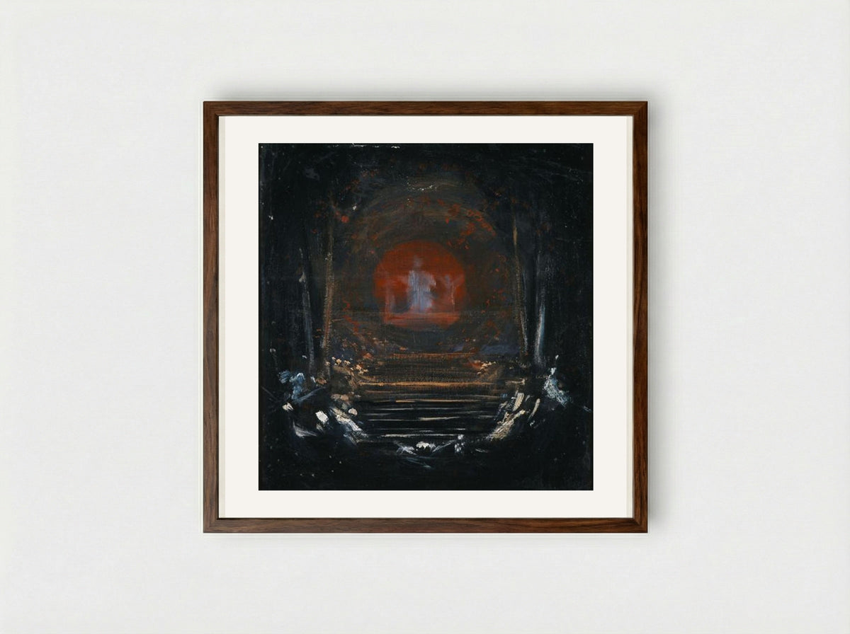 Behold the Celestial Bridegroom - Nikolaos Gyzis - Framed Print Dark Wood