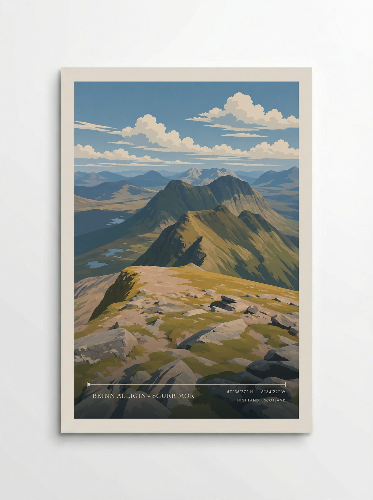 Beinn Alligin - Sgurr Mor, Highland | Travel Poster - Poster