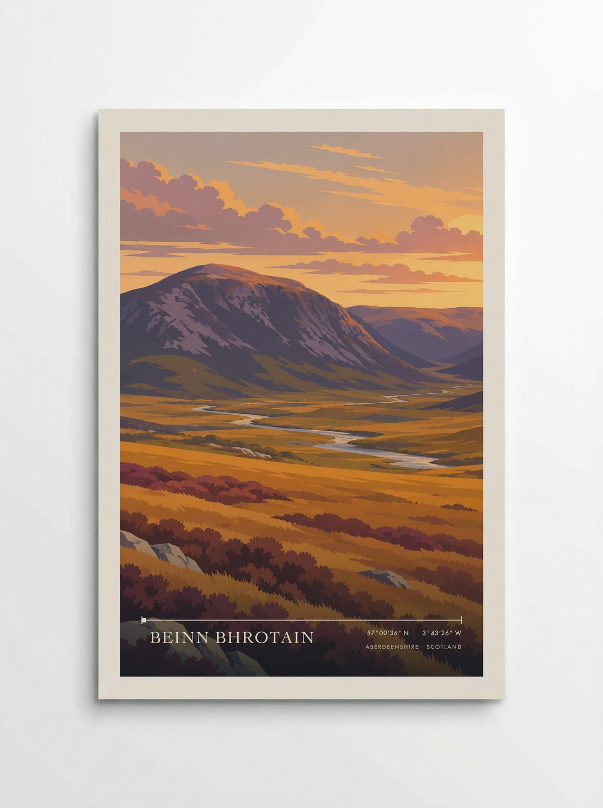 Beinn Bhrotain, Aberdeenshire | Travel Poster - Poster