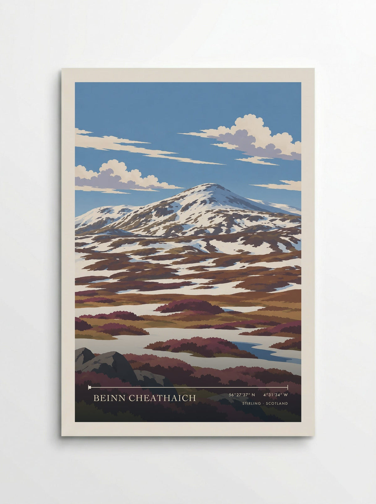 Beinn Cheathaich, Stirling | Travel Poster - Poster