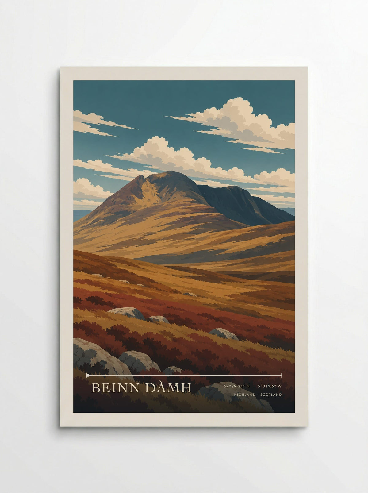 Beinn Dàmh, Highland | Travel Poster - Poster