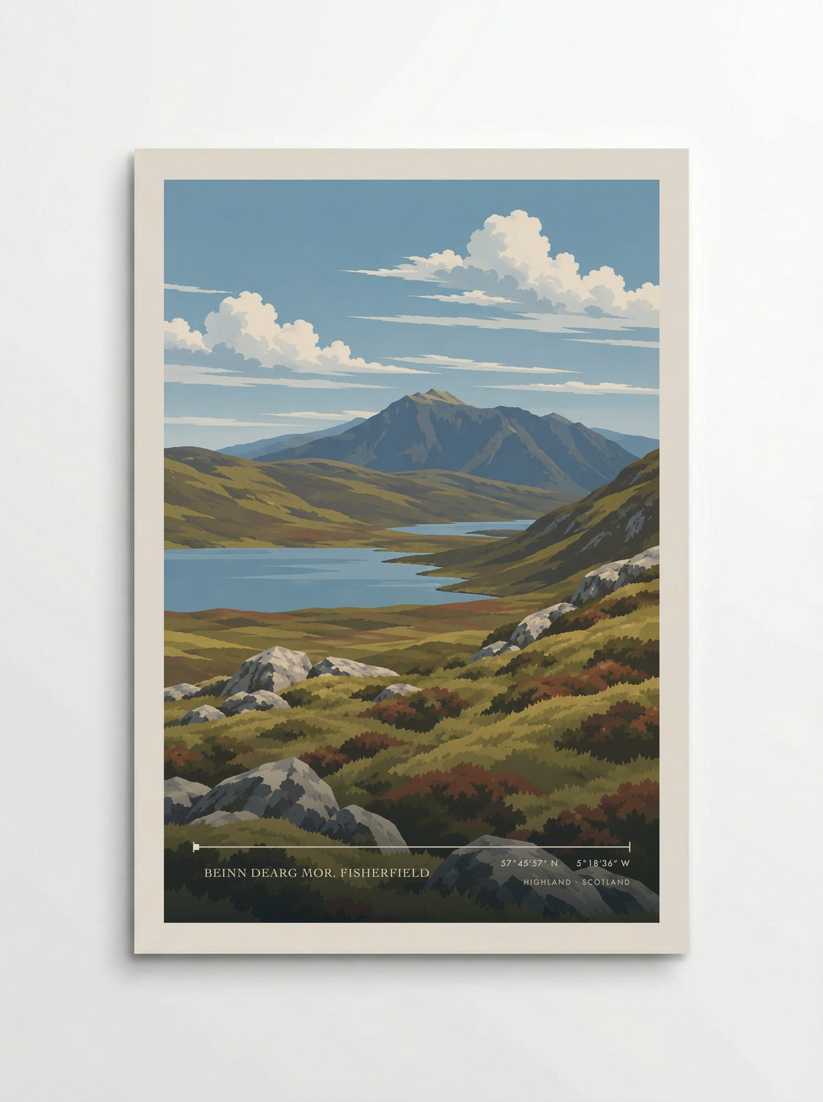 Beinn Dearg Mor, Fisherfield, Highland | Travel Poster - Poster
