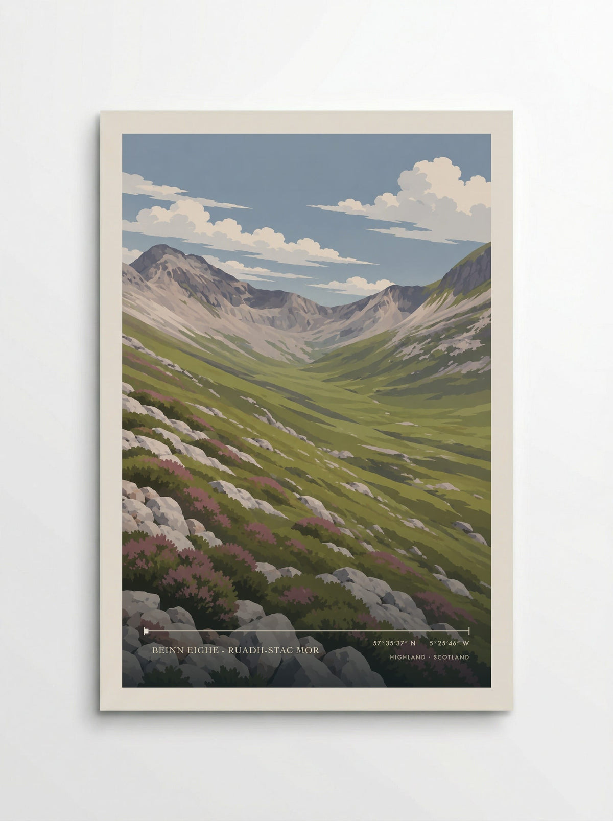 Beinn Eighe - Ruadh-stac Mor, Highland | Travel Poster - Poster